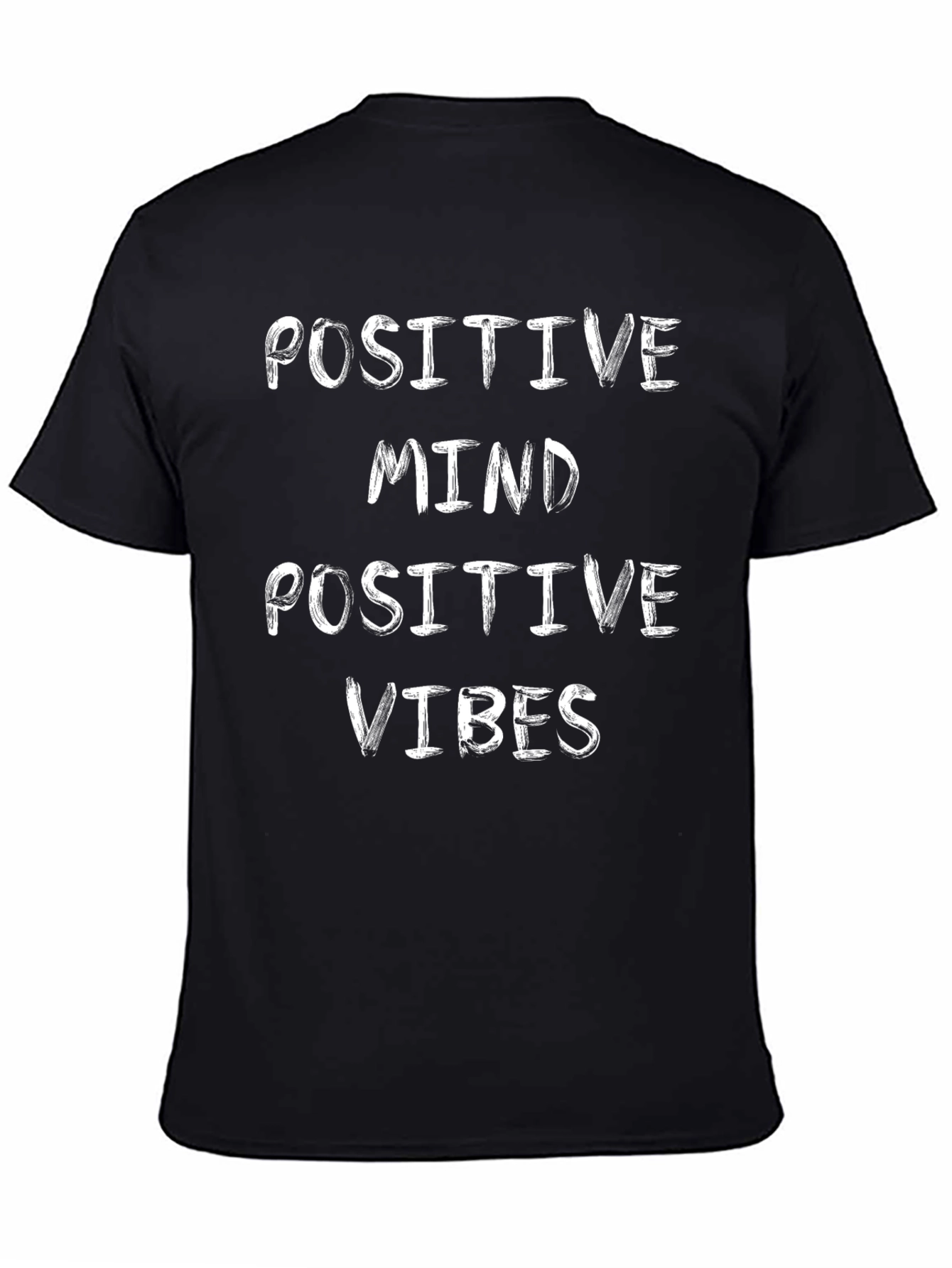 Positive Mind Positive Vibes Black T-Shirt