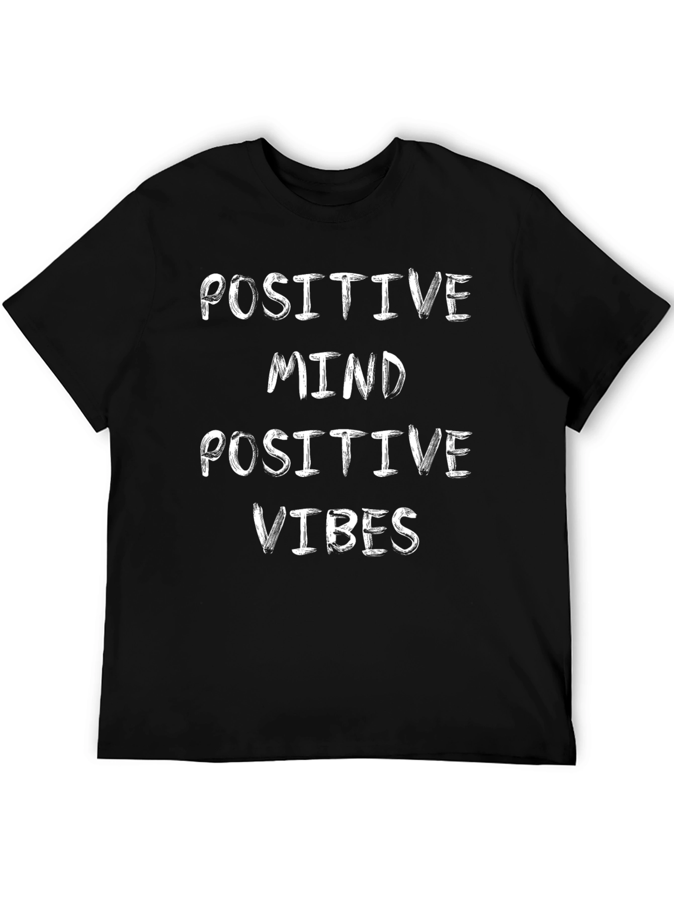 Positive Mind Positive Vibes Black T-Shirt