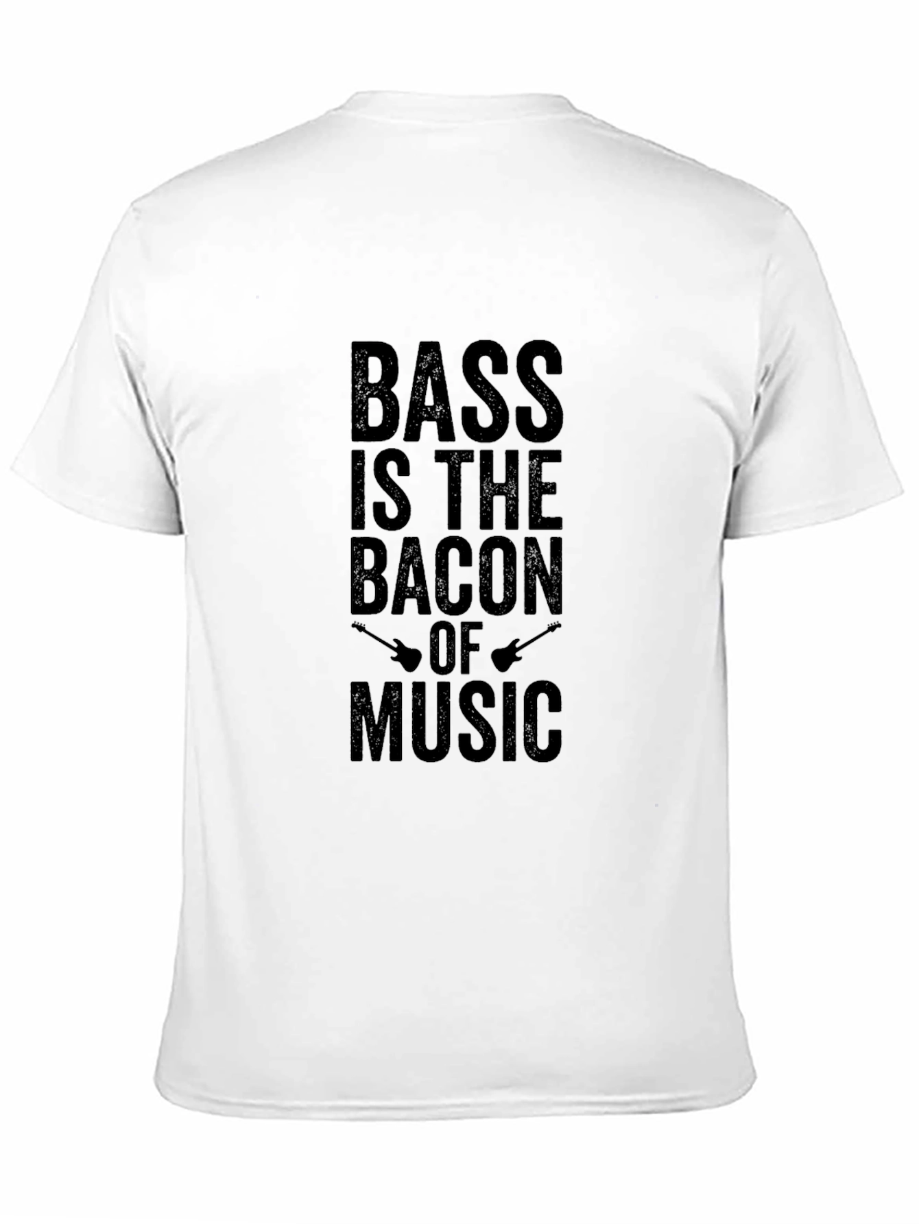 Bass is the Bacon of Music Black T-Shirt