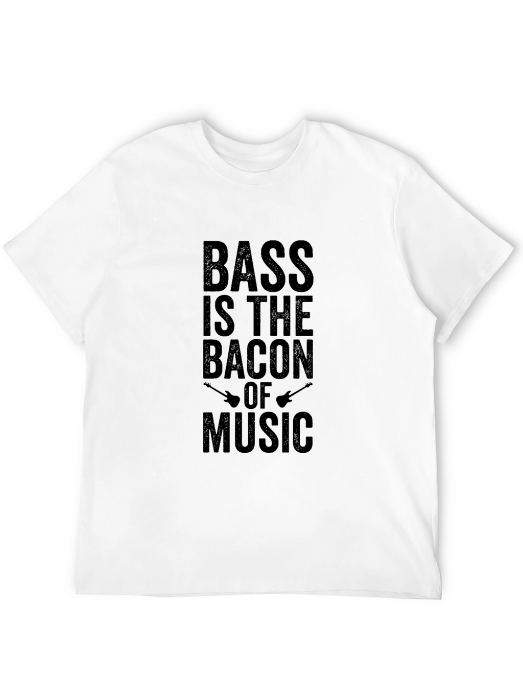 Bass is the Bacon of Music Black T-Shirt