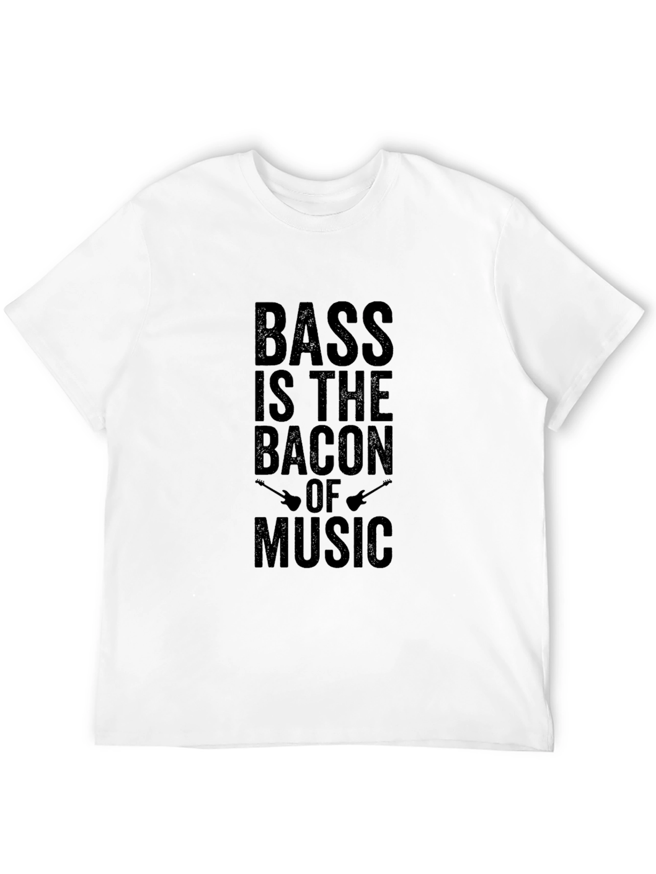Bass is the Bacon of Music Black T-Shirt