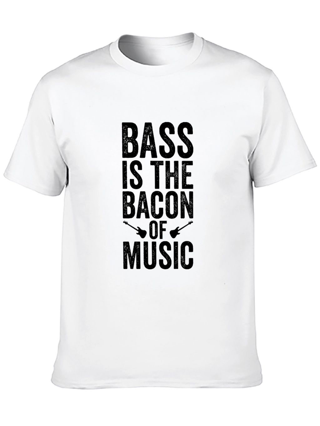 Bass is the Bacon of Music Black T-Shirt