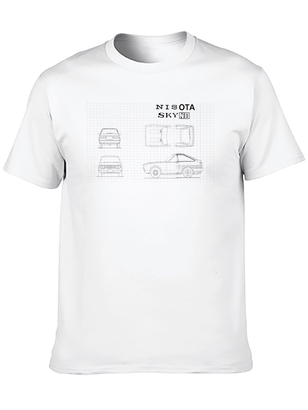 NISOTA SKYND Car Schematic T-Shirt