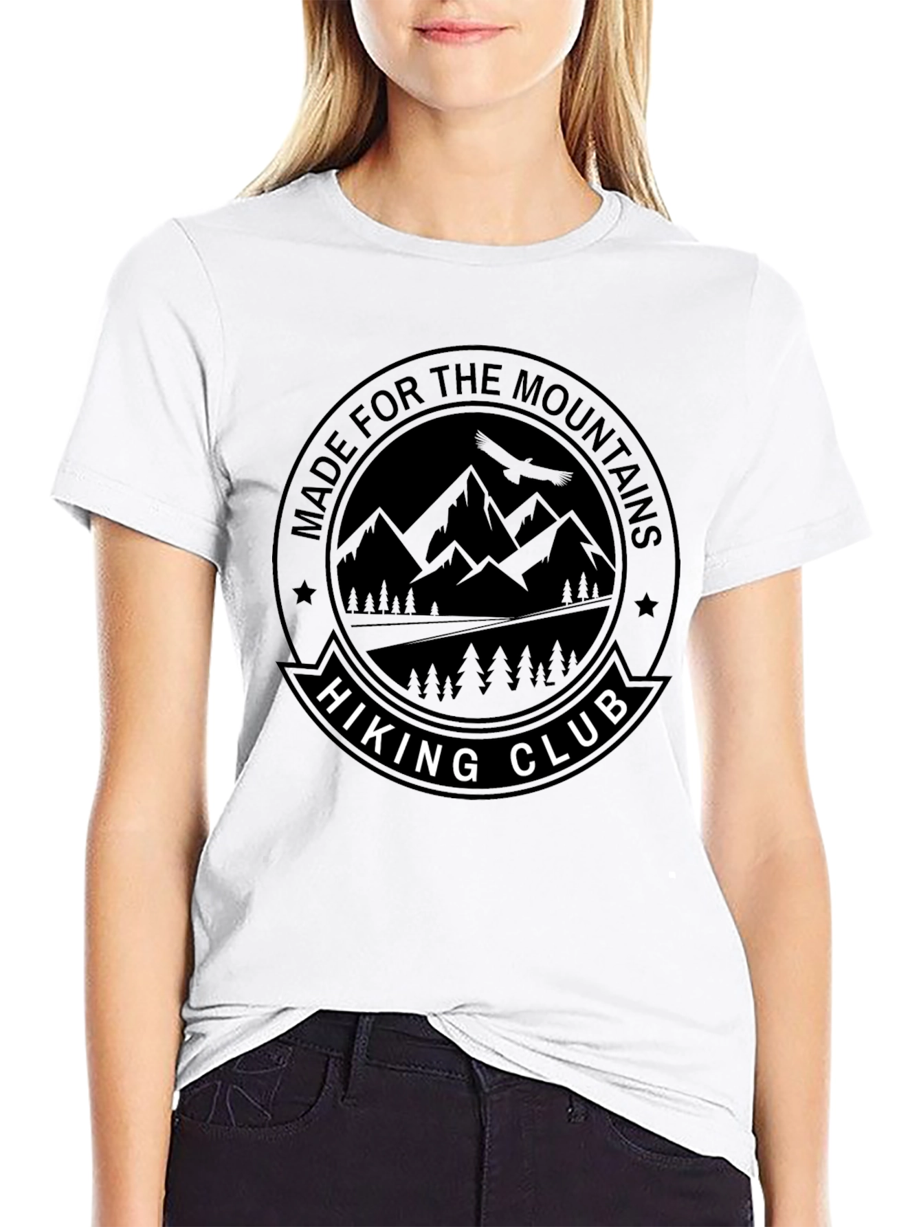 Hiking Club Graphic Tee - Black