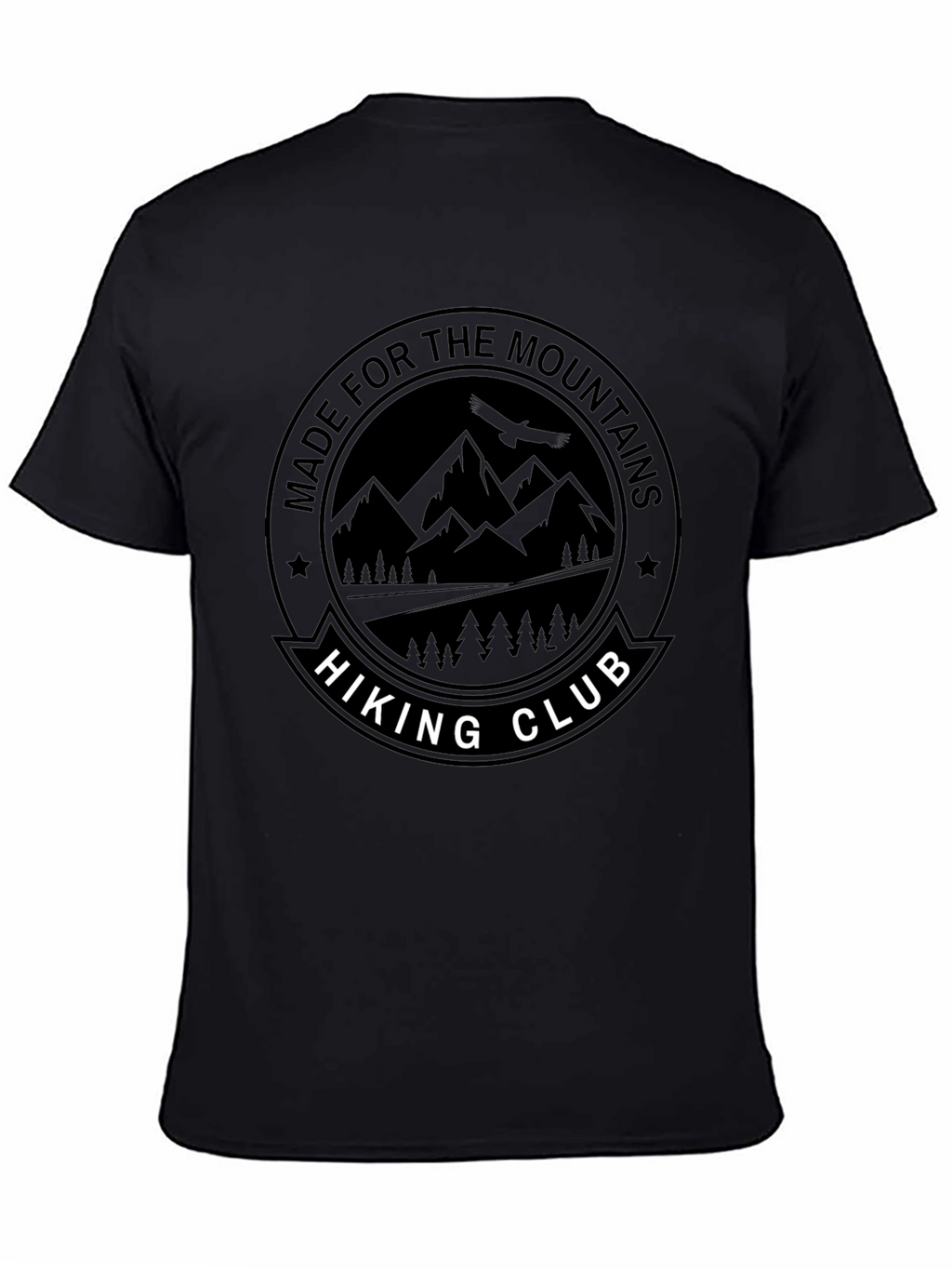 Hiking Club Graphic Tee - Black