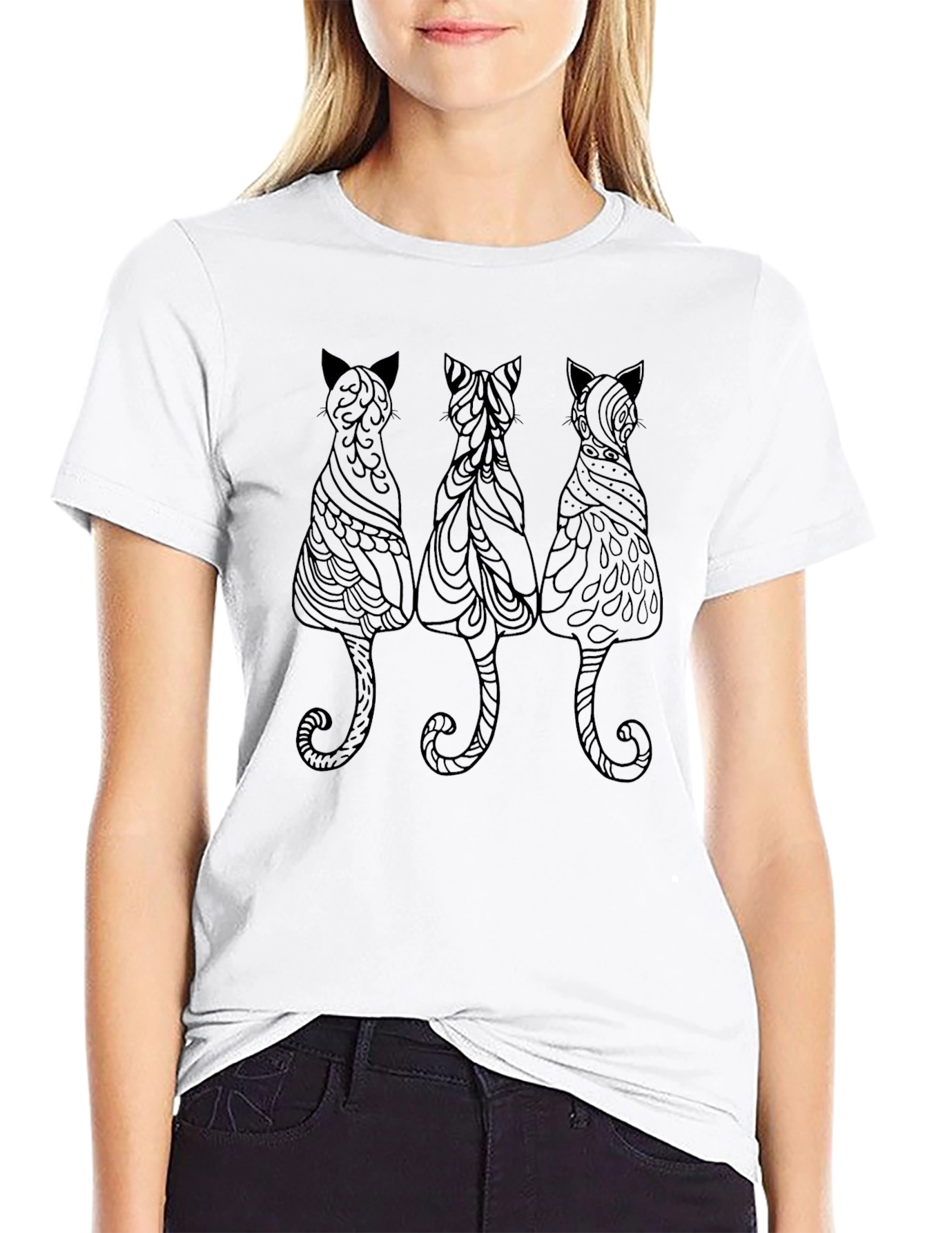 Black Cat Trio Graphic Tee