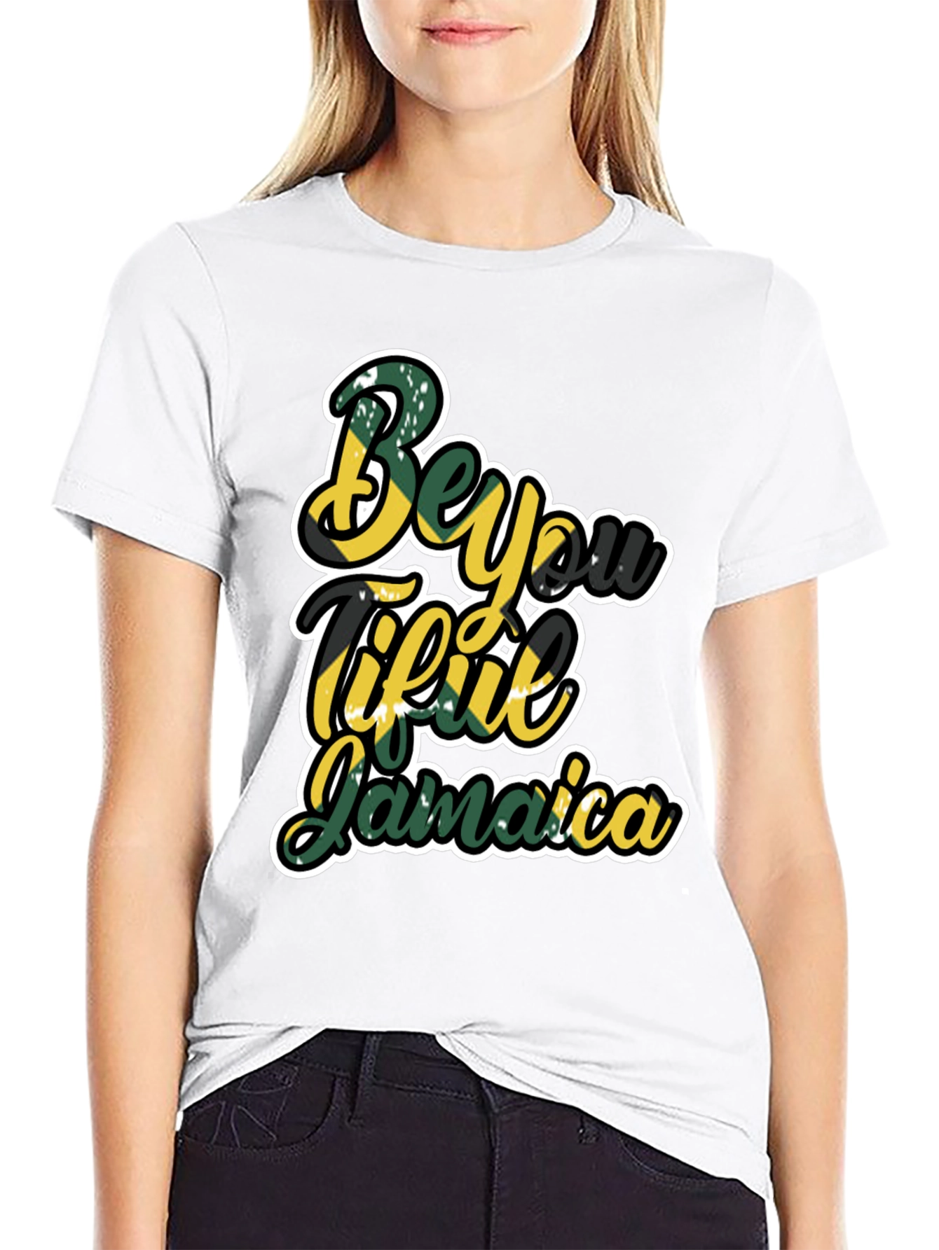 Beyoutiful Jamaica T-Shirt - Stylish Graphic Tee
