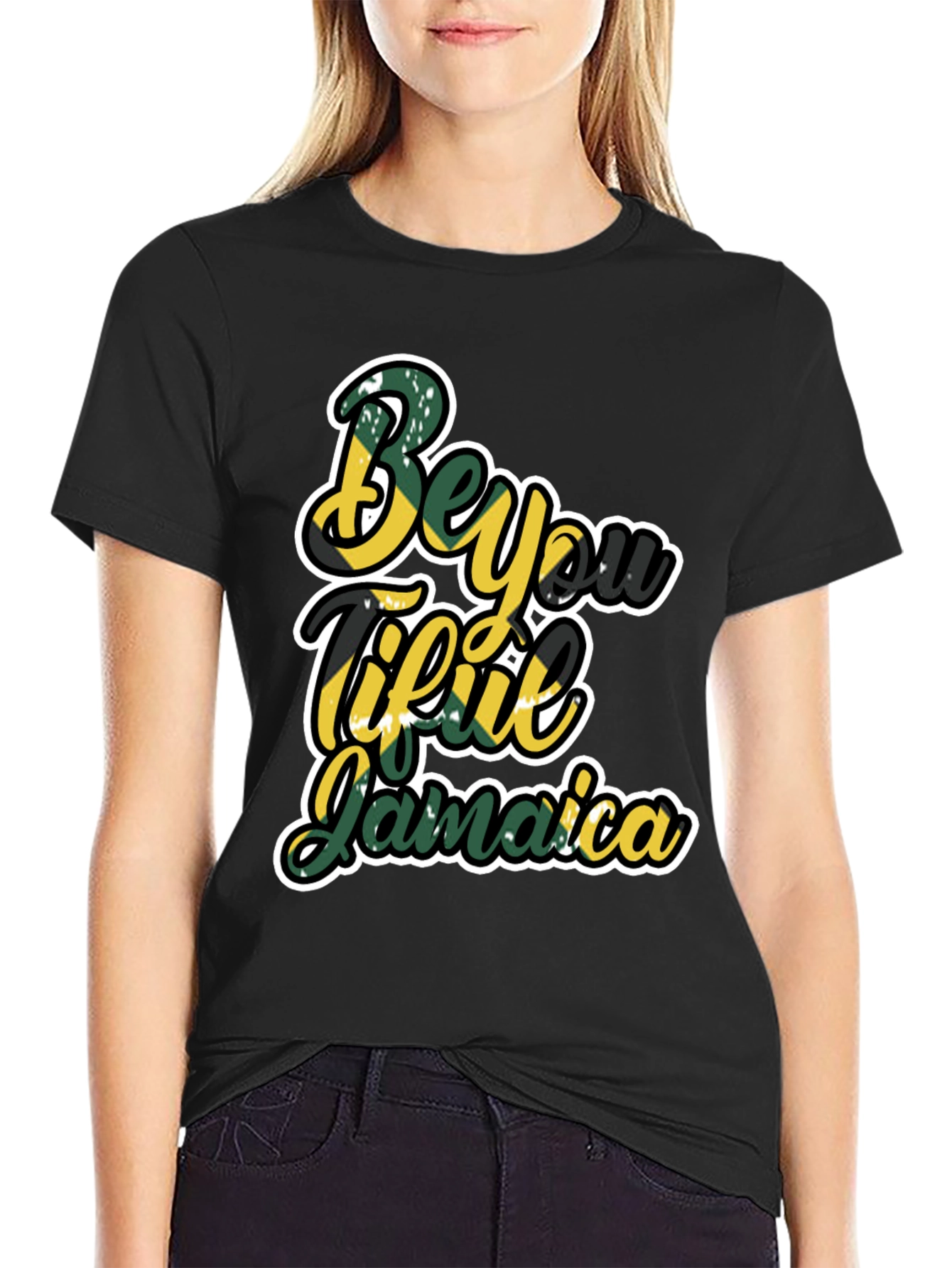 Beyoutiful Jamaica T-Shirt - Stylish Graphic Tee