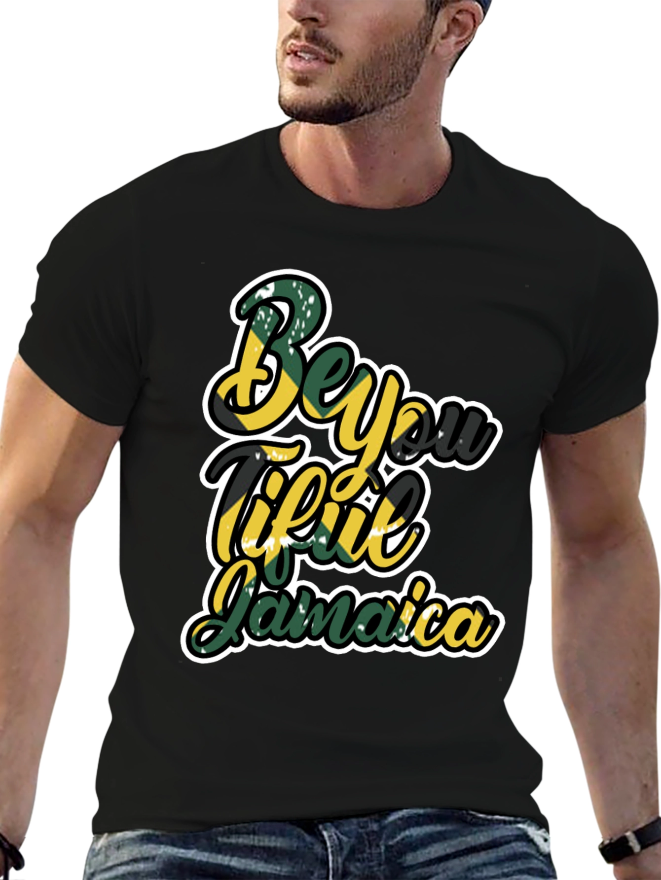 Beyoutiful Jamaica T-Shirt - Stylish Graphic Tee