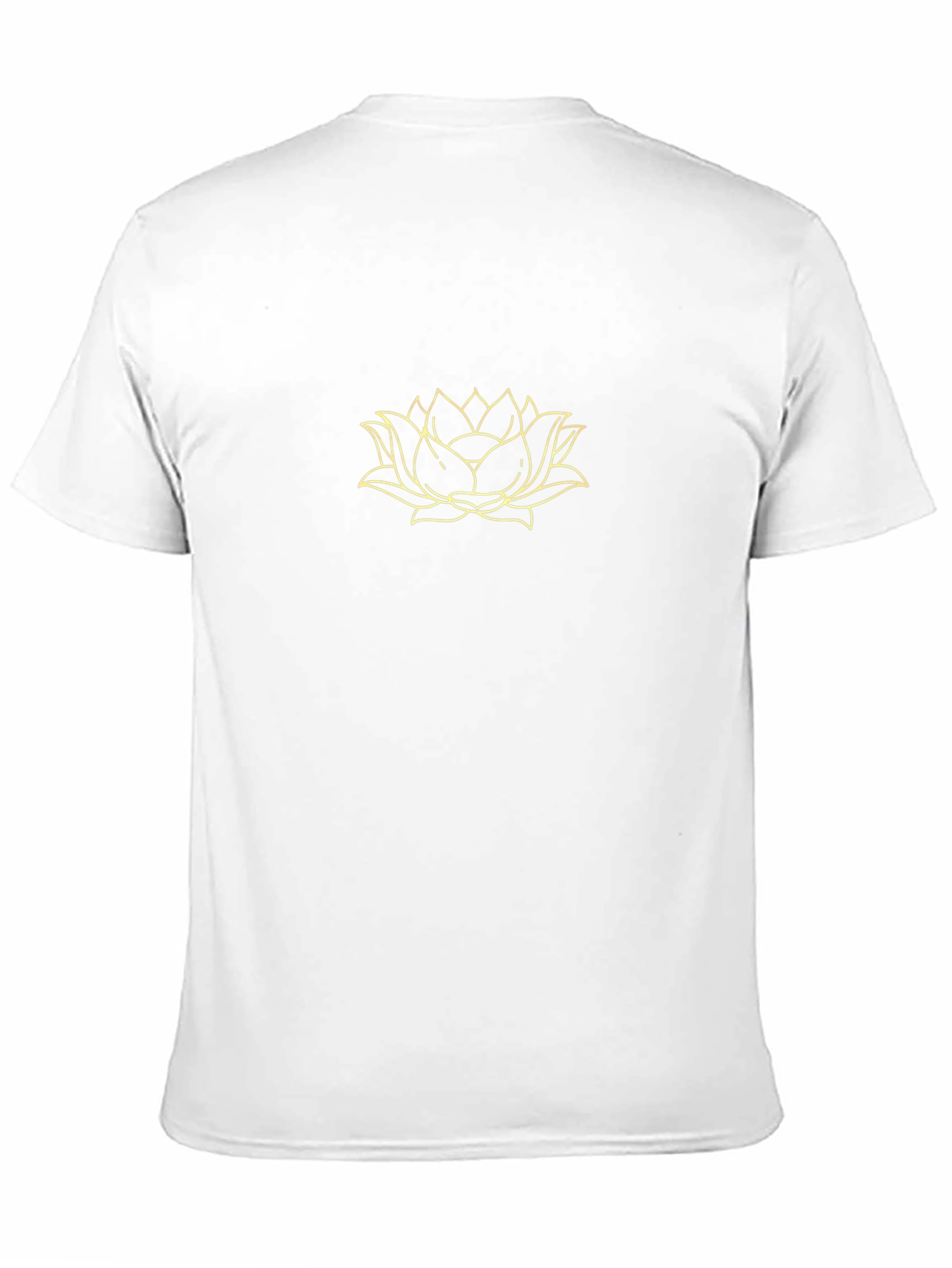 Lotus Flower Graphic Black T-Shirt