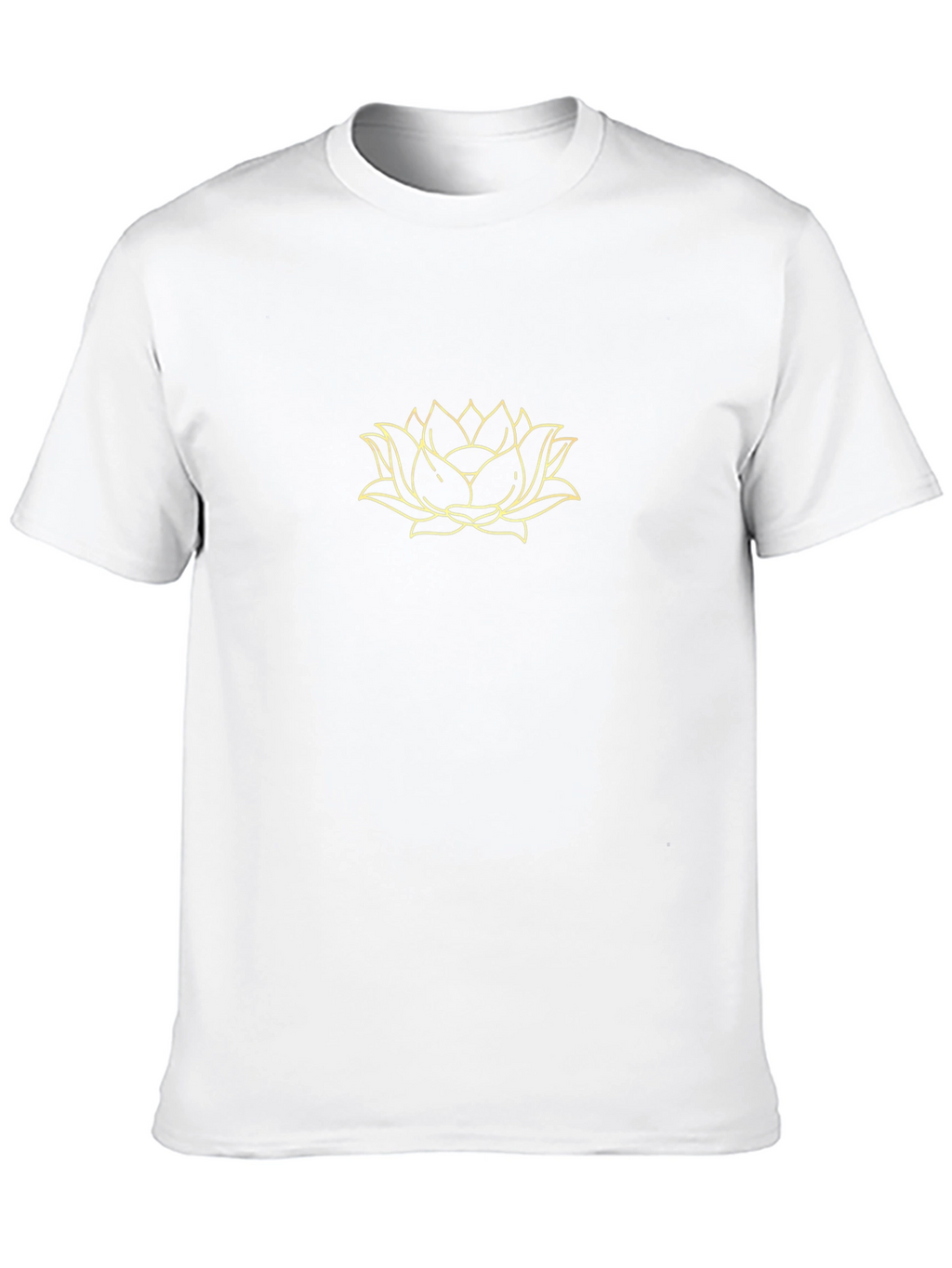Lotus Flower Graphic Black T-Shirt