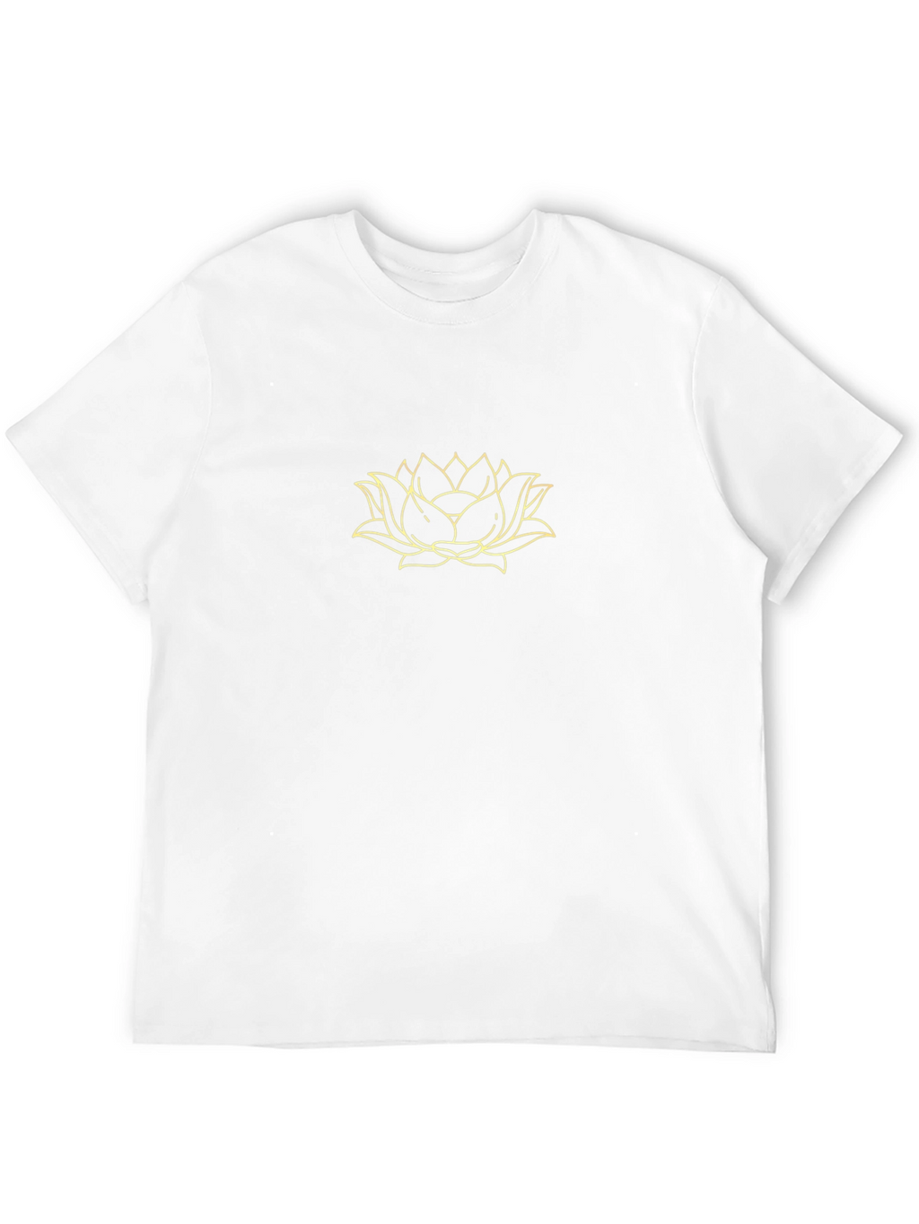 Lotus Flower Graphic Black T-Shirt