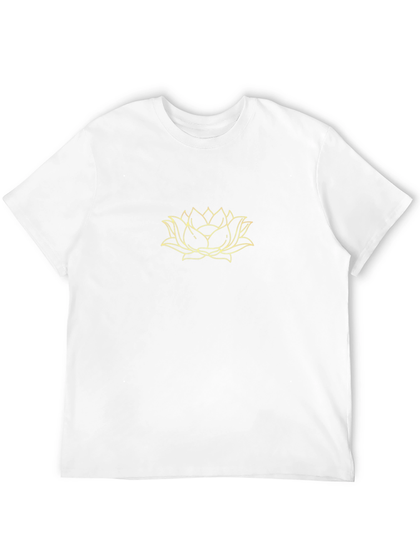 Lotus Flower Graphic Black T-Shirt