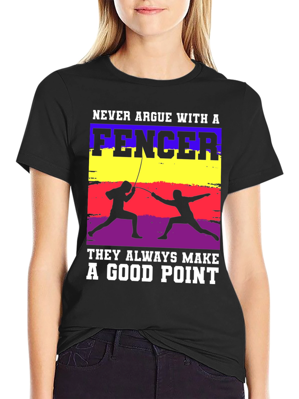 Fencer Graphic Tee - Never Argue Good Point