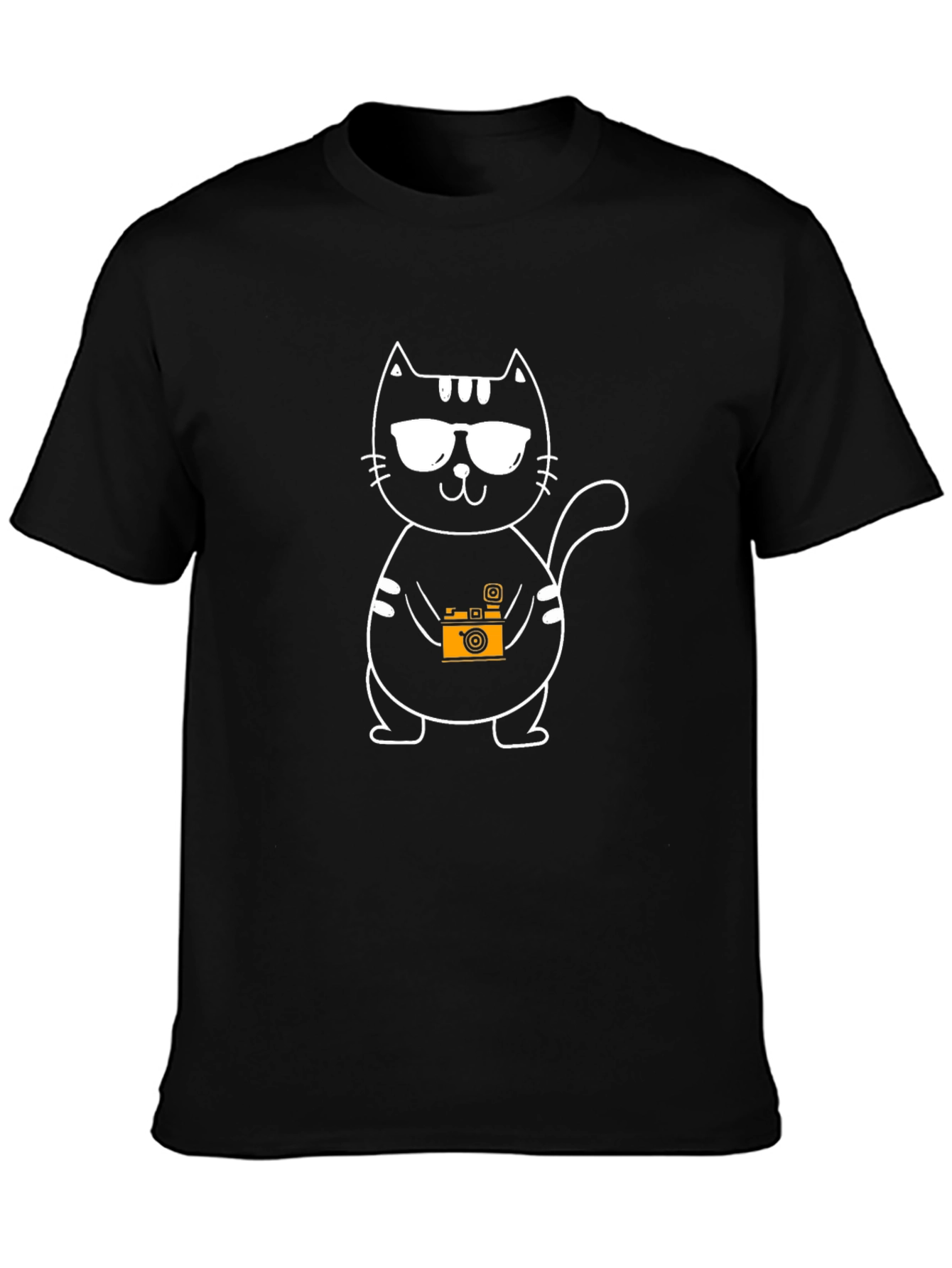 Cool Cat Photographer Graphic T-Shirt