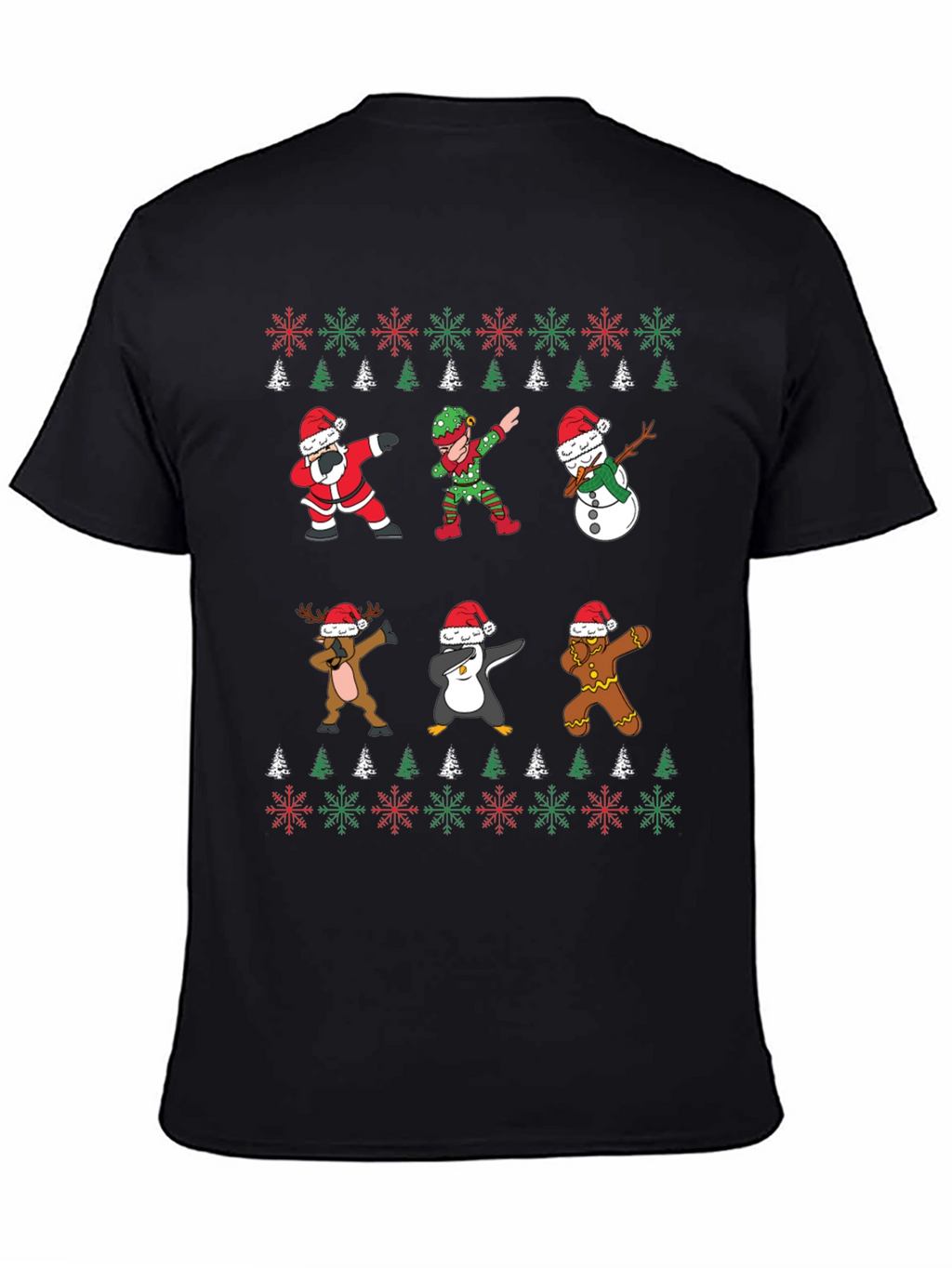 Christmas Dab T-Shirt - Santa Elf Reindeer Penguin