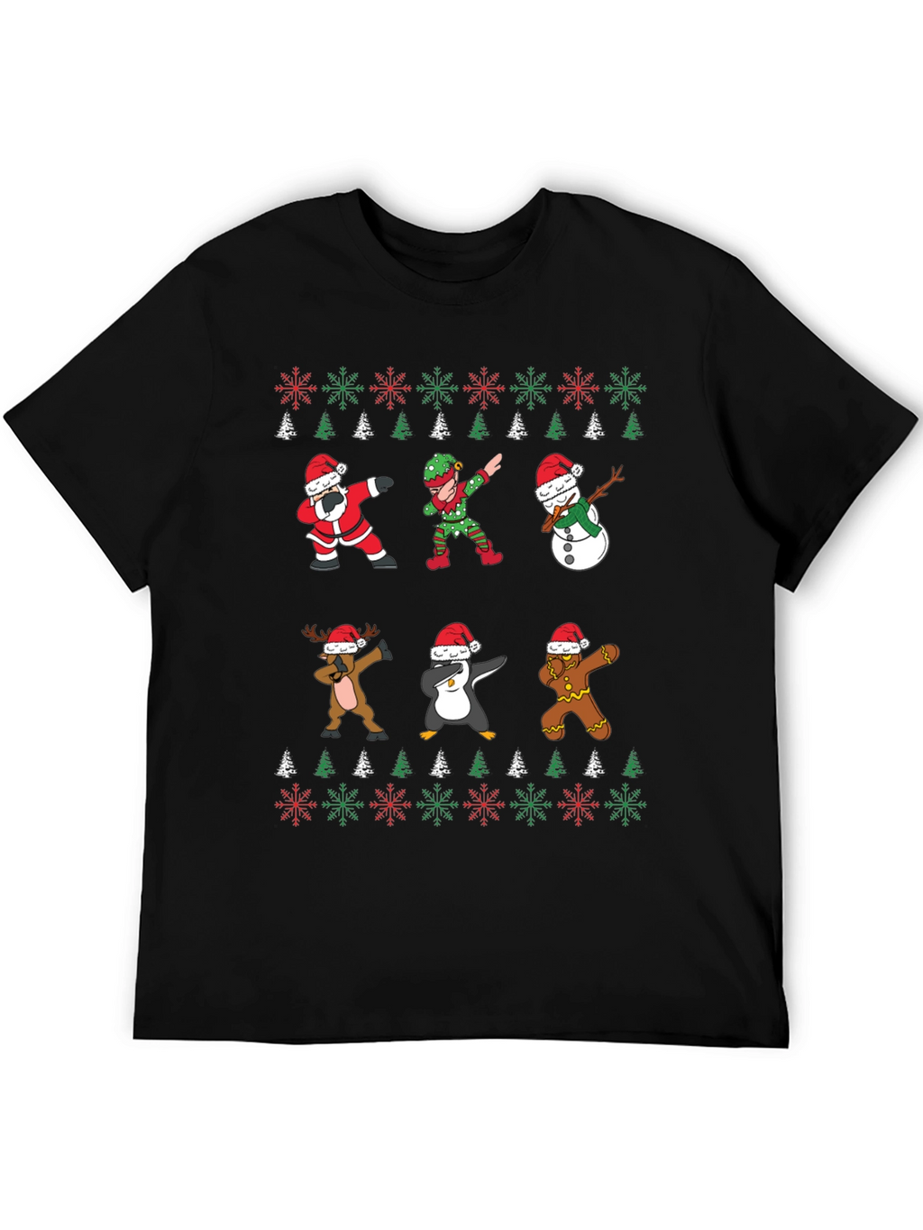 Christmas Dab T-Shirt - Santa Elf Reindeer Penguin