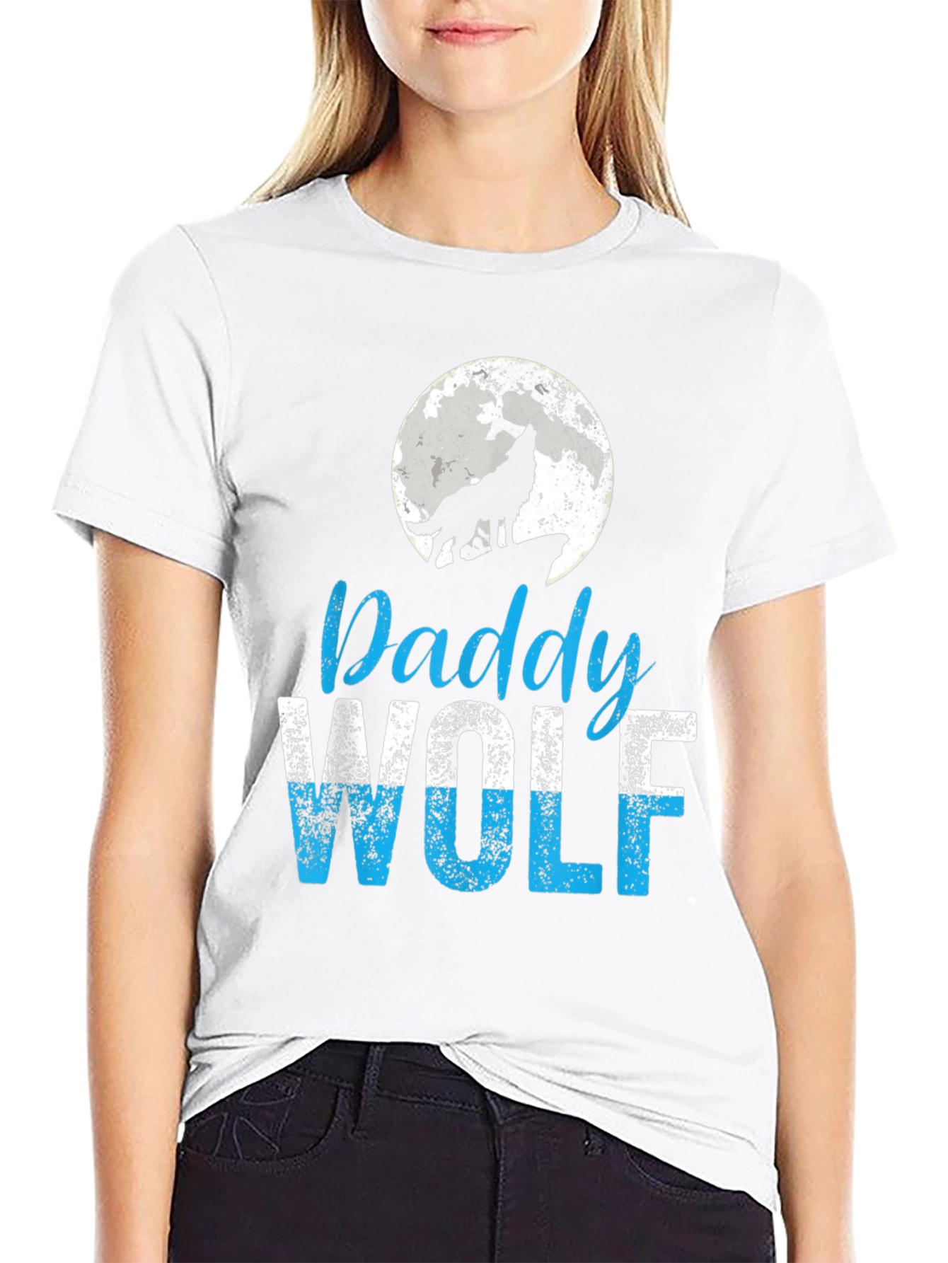 Daddy Wolf T-Shirt - Lunar Howl Design