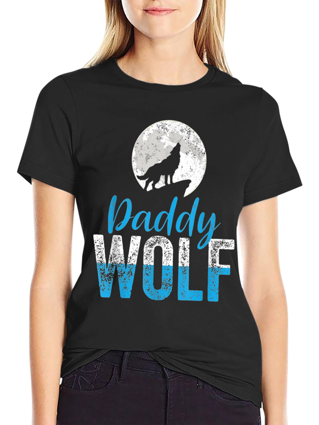 Daddy Wolf T-Shirt - Lunar Howl Design