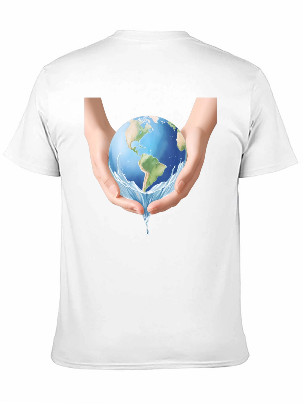 Earth in Hands Graphic Tee - Black