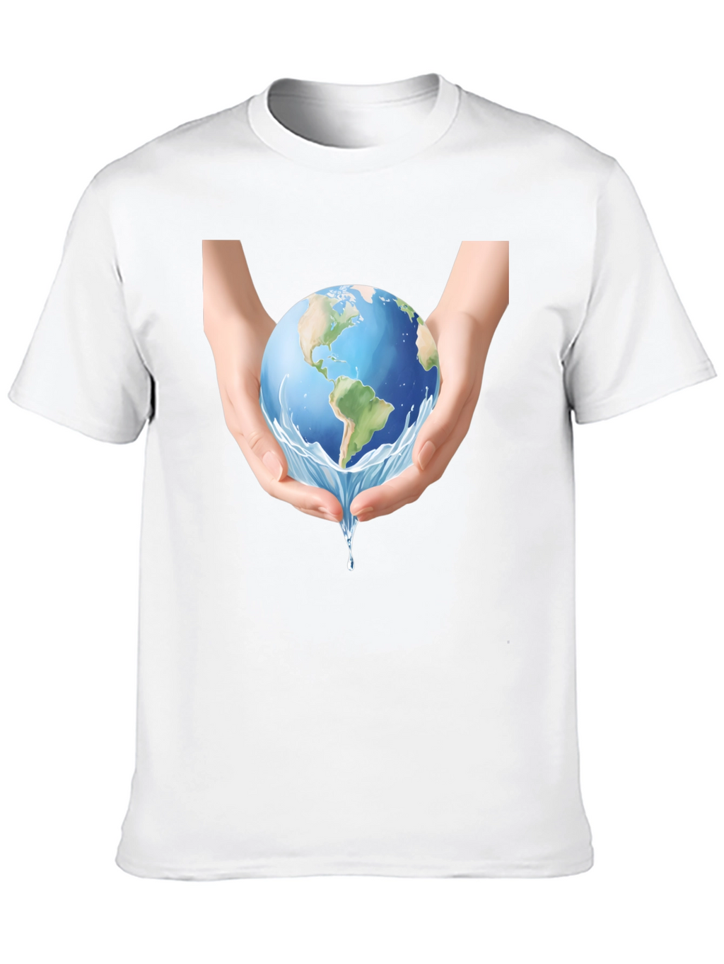 Earth in Hands Graphic Tee - Black