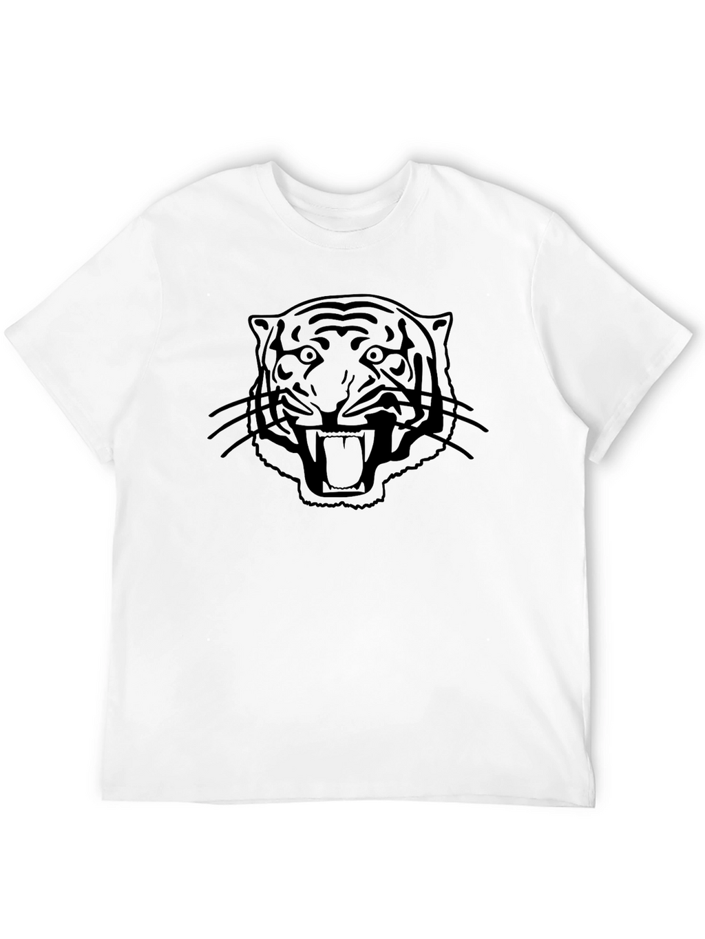 Bold Tiger Graphic Tee - Black