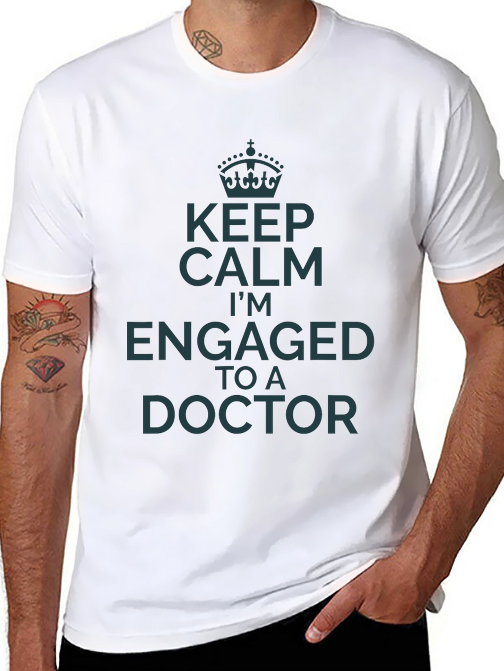 Keep Calm Engaged to a Doctor T-Shirt