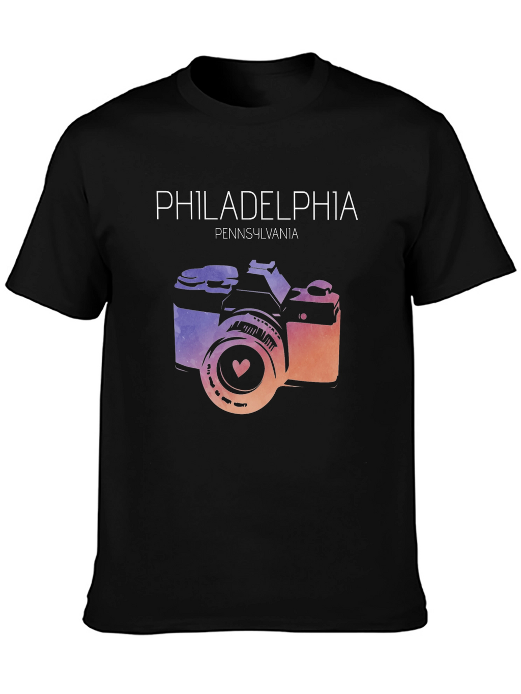 Philadelphia Camera Graphic Tee - Pennsylvania Souvenir Shirt