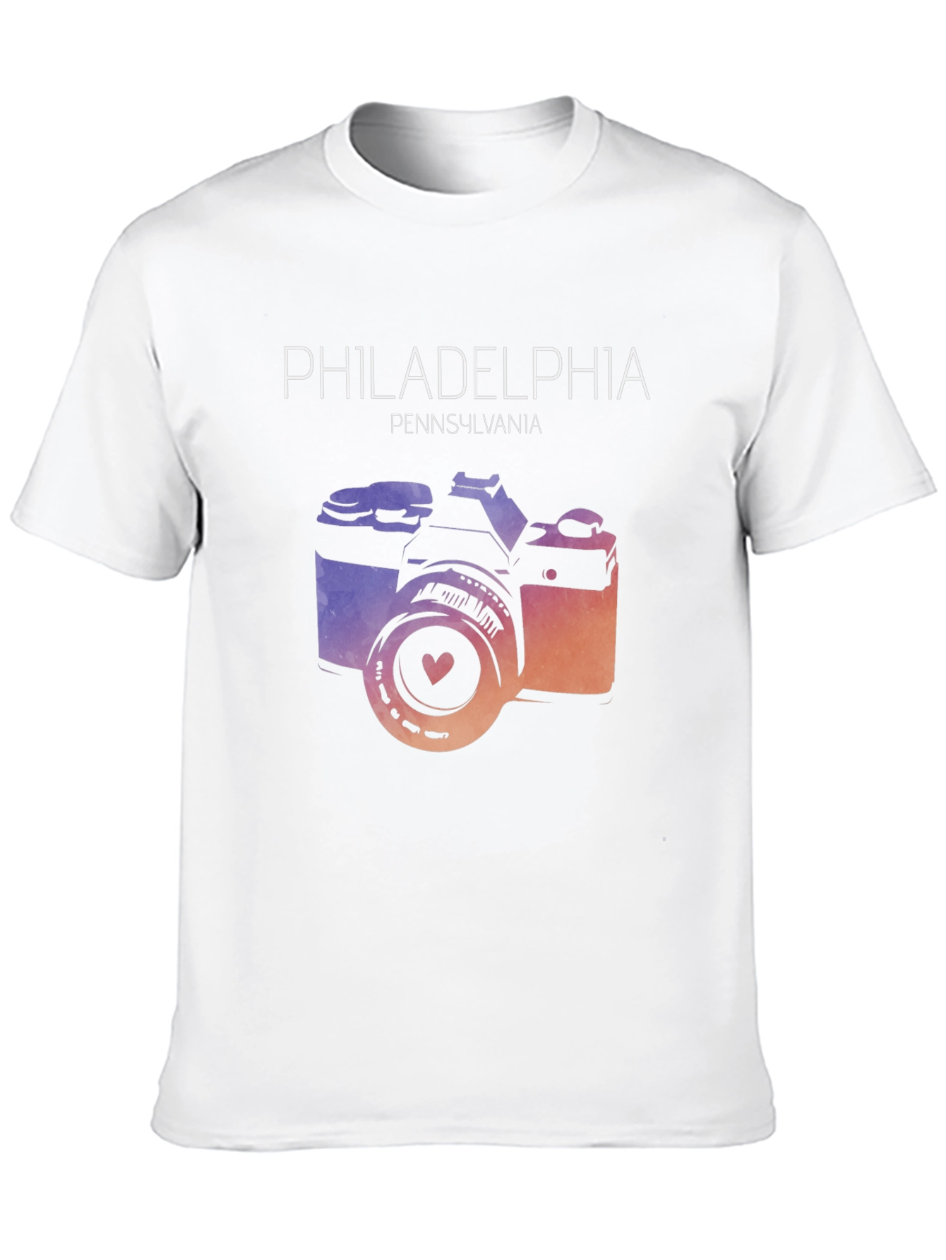 Philadelphia Camera Graphic Tee - Pennsylvania Souvenir Shirt