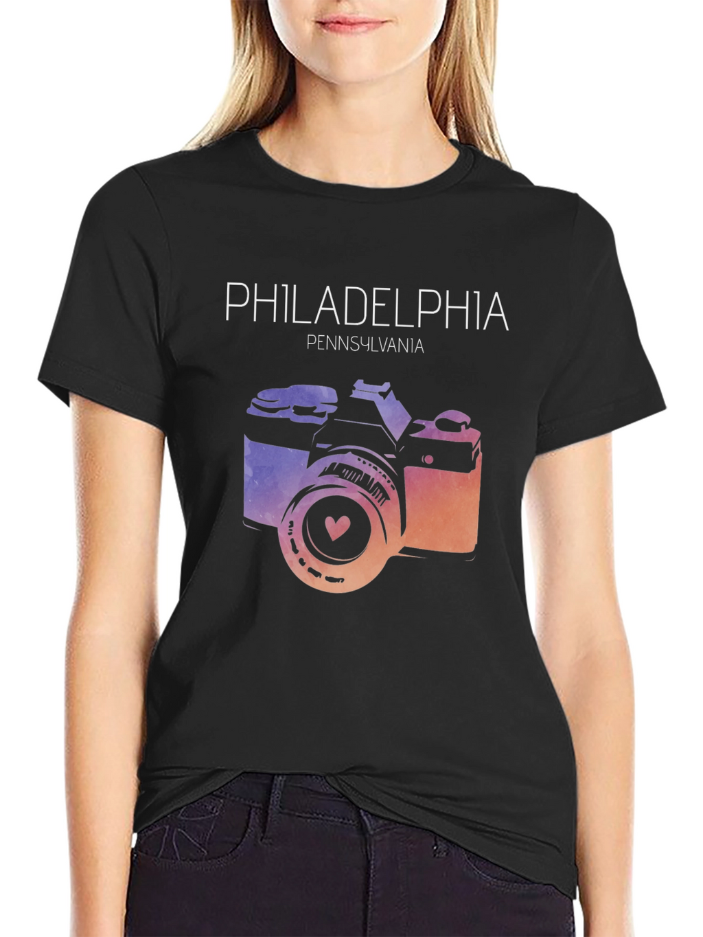 Philadelphia Camera Graphic Tee - Pennsylvania Souvenir Shirt