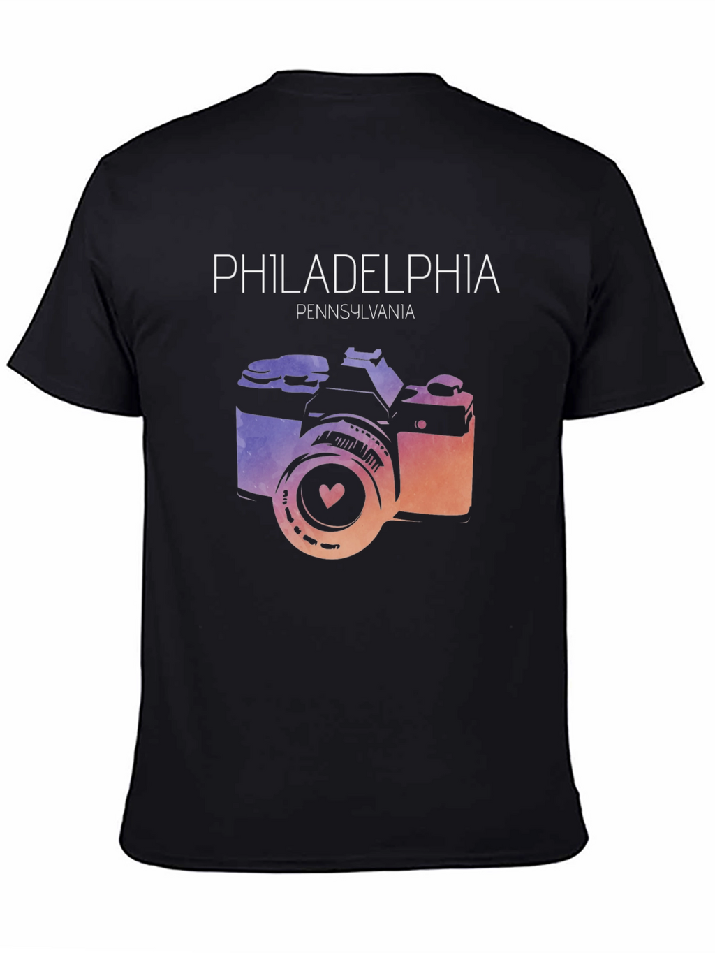 Philadelphia Camera Graphic Tee - Pennsylvania Souvenir Shirt