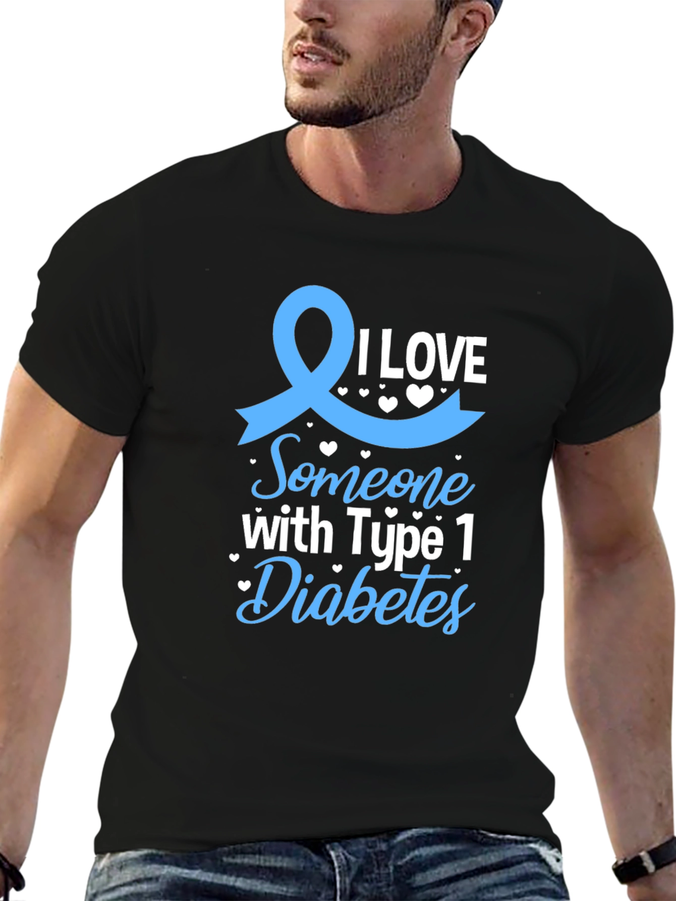 I Love Someone With Type 1 Diabetes T-Shirt
