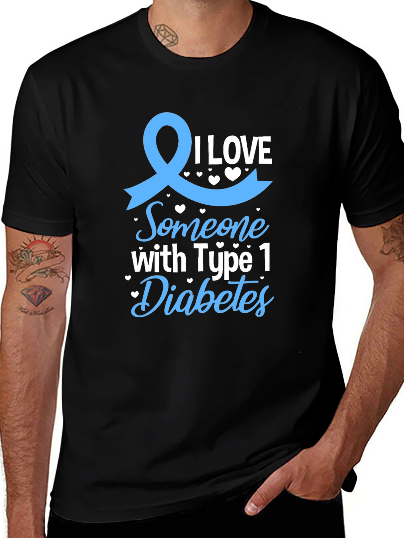 I Love Someone With Type 1 Diabetes T-Shirt