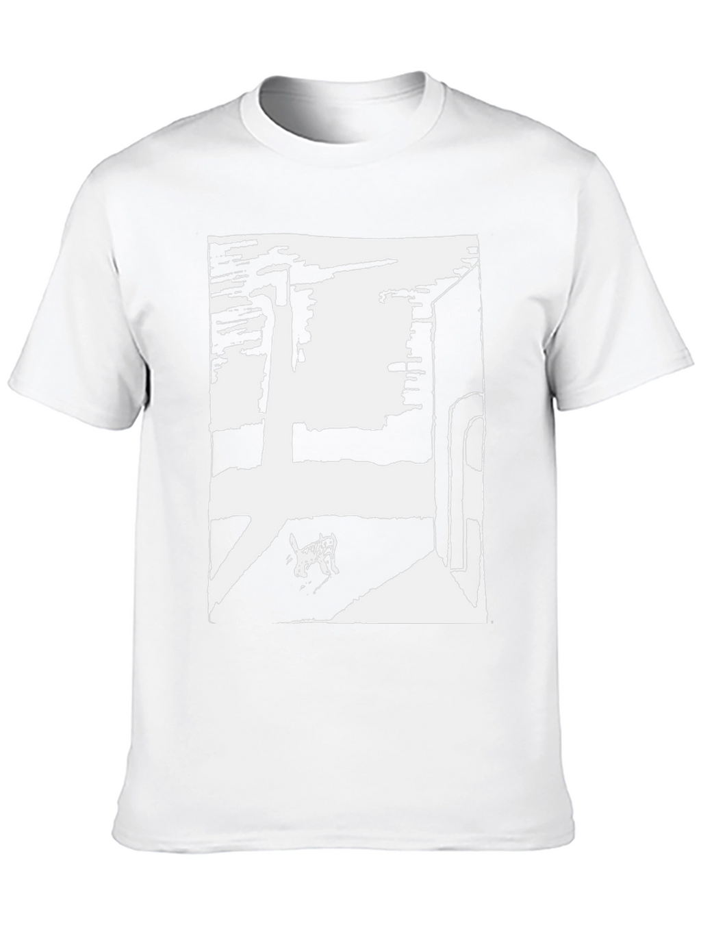 Abstract Graphic Tee - Black