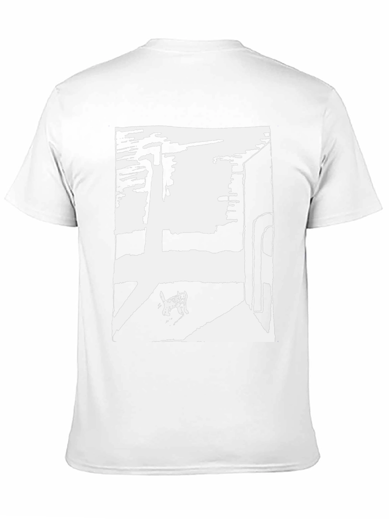 Abstract Graphic Tee - Black