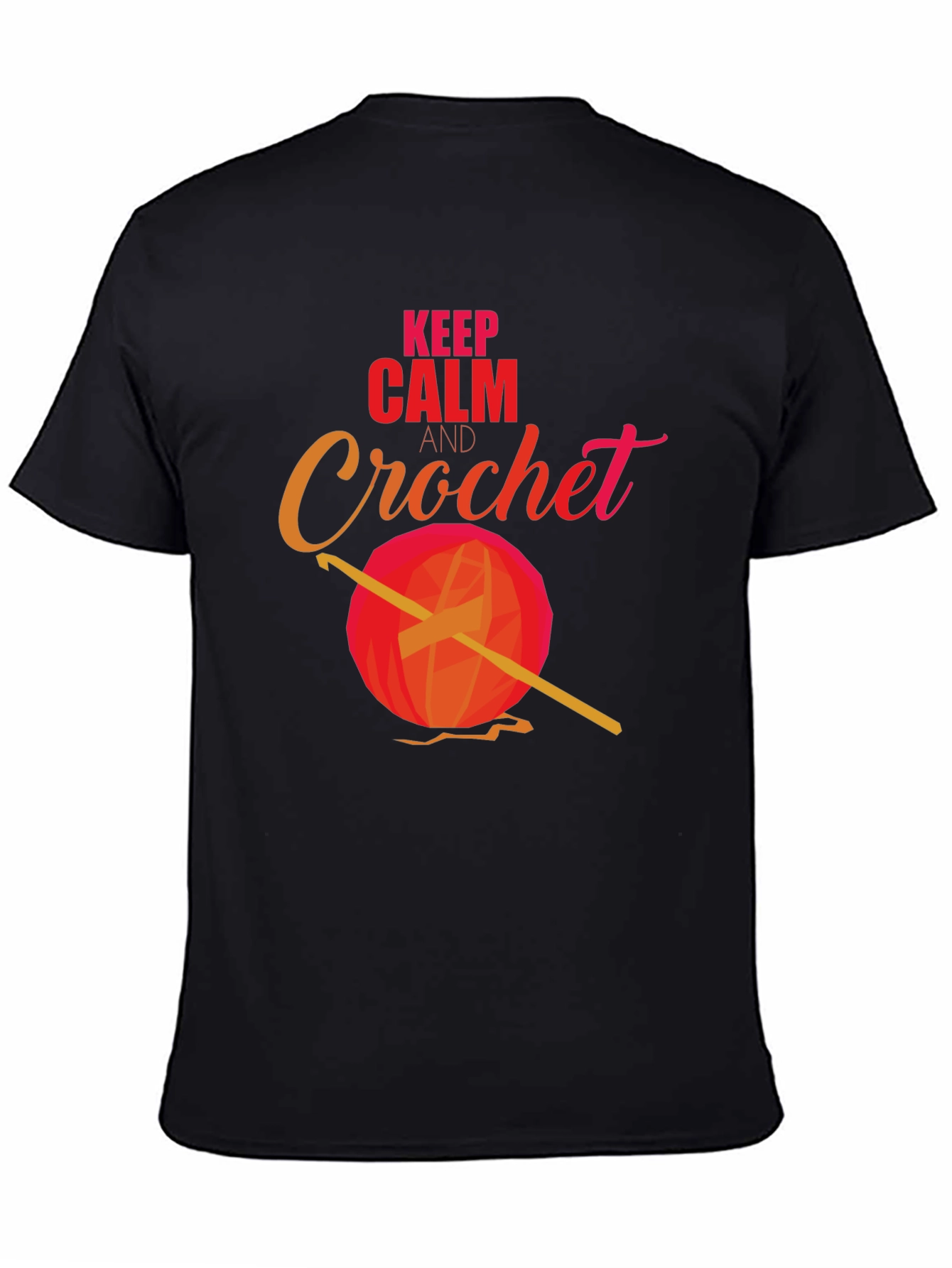 Keep Calm and Crochet T-Shirt - Yarn Hook Tee