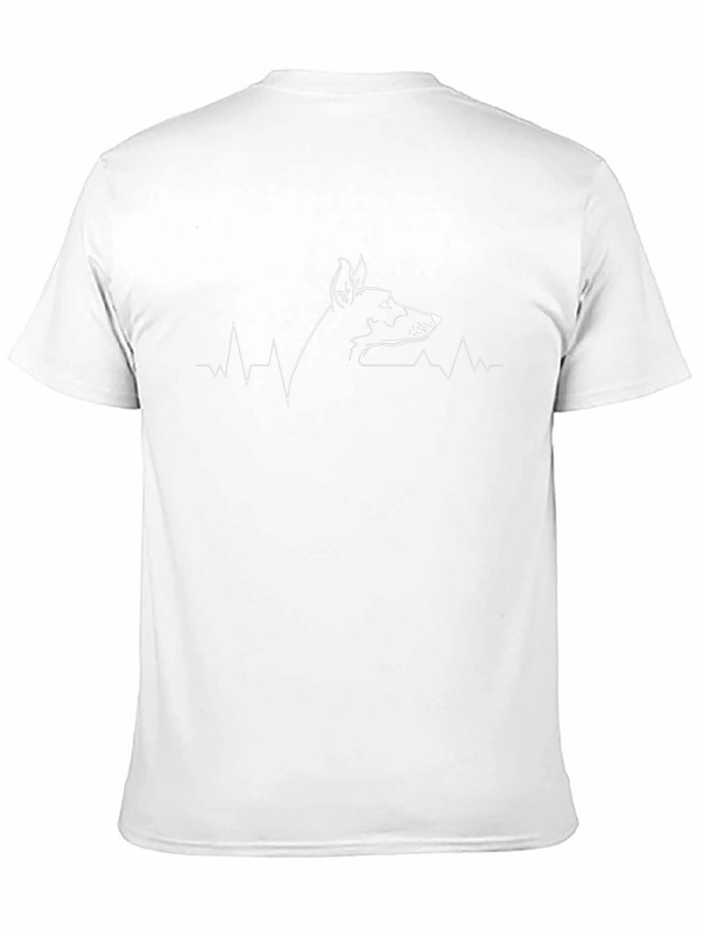 Doberman Heartbeat T-Shirt - Black