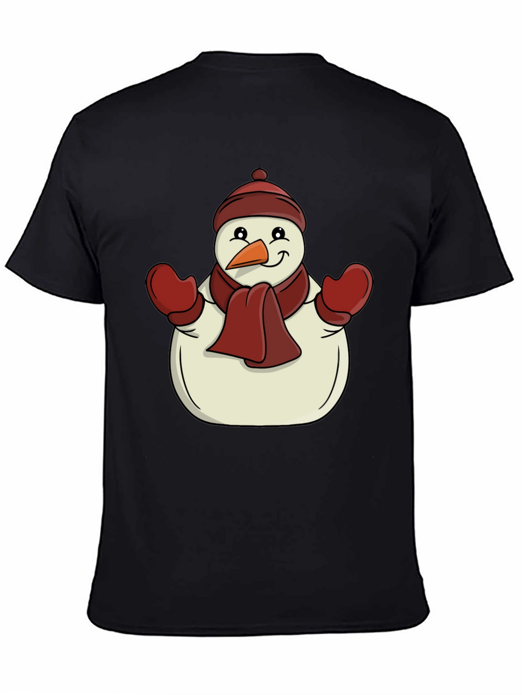 Festive Snowman Graphic Tee - Holiday Cheer