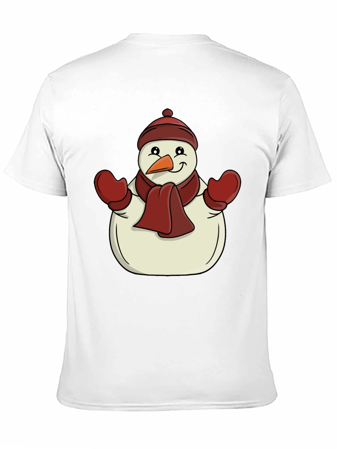 Festive Snowman Graphic Tee - Holiday Cheer