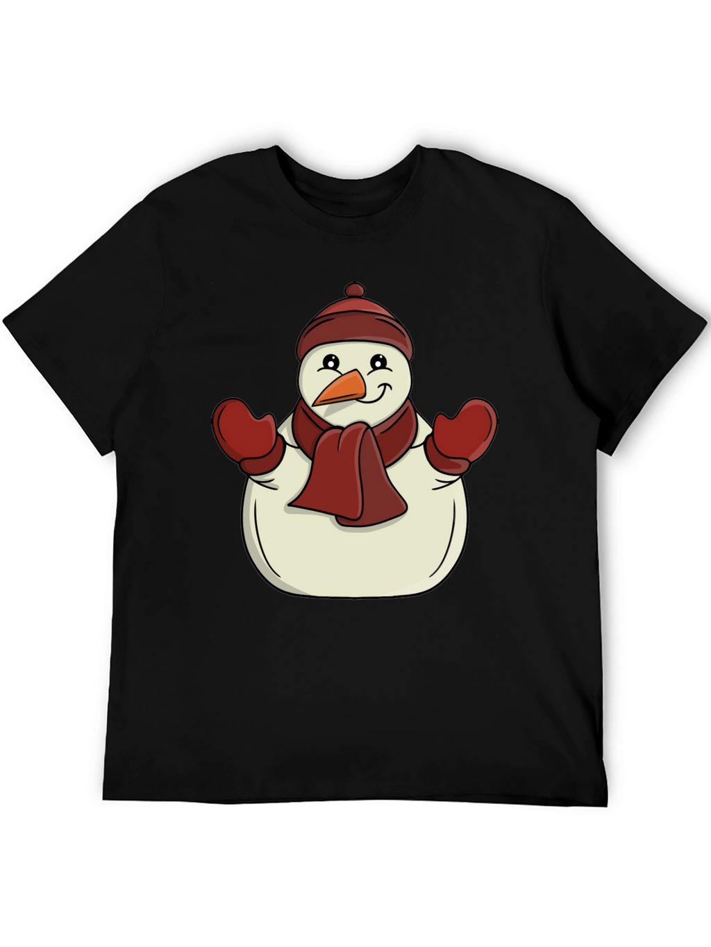 Festive Snowman Graphic Tee - Holiday Cheer