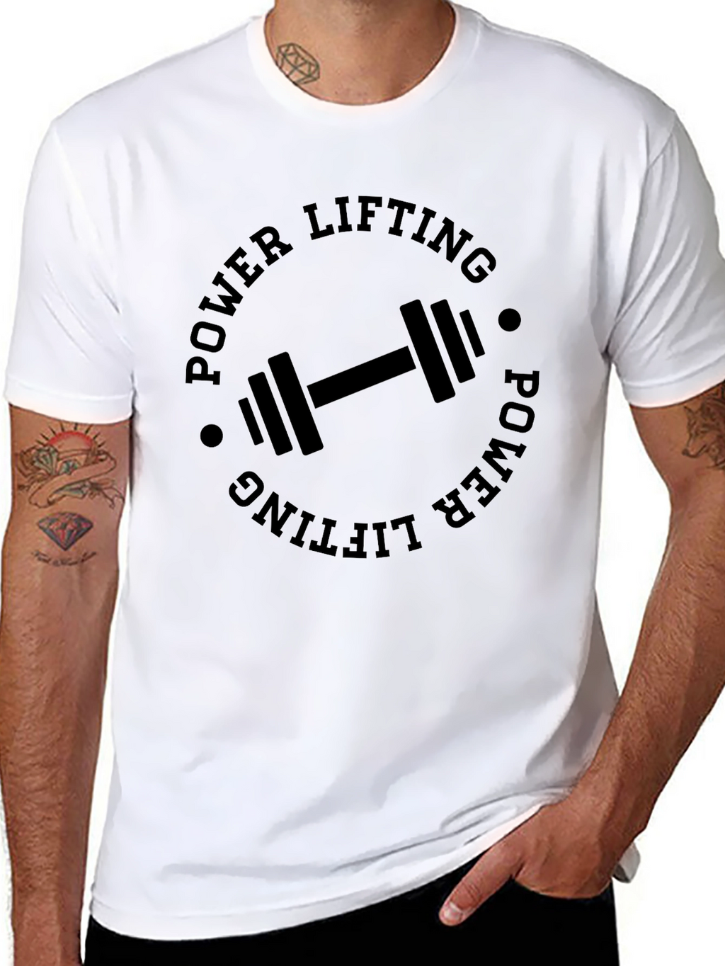 Power Lifting Graphic Tee - Gym Workout Shirt