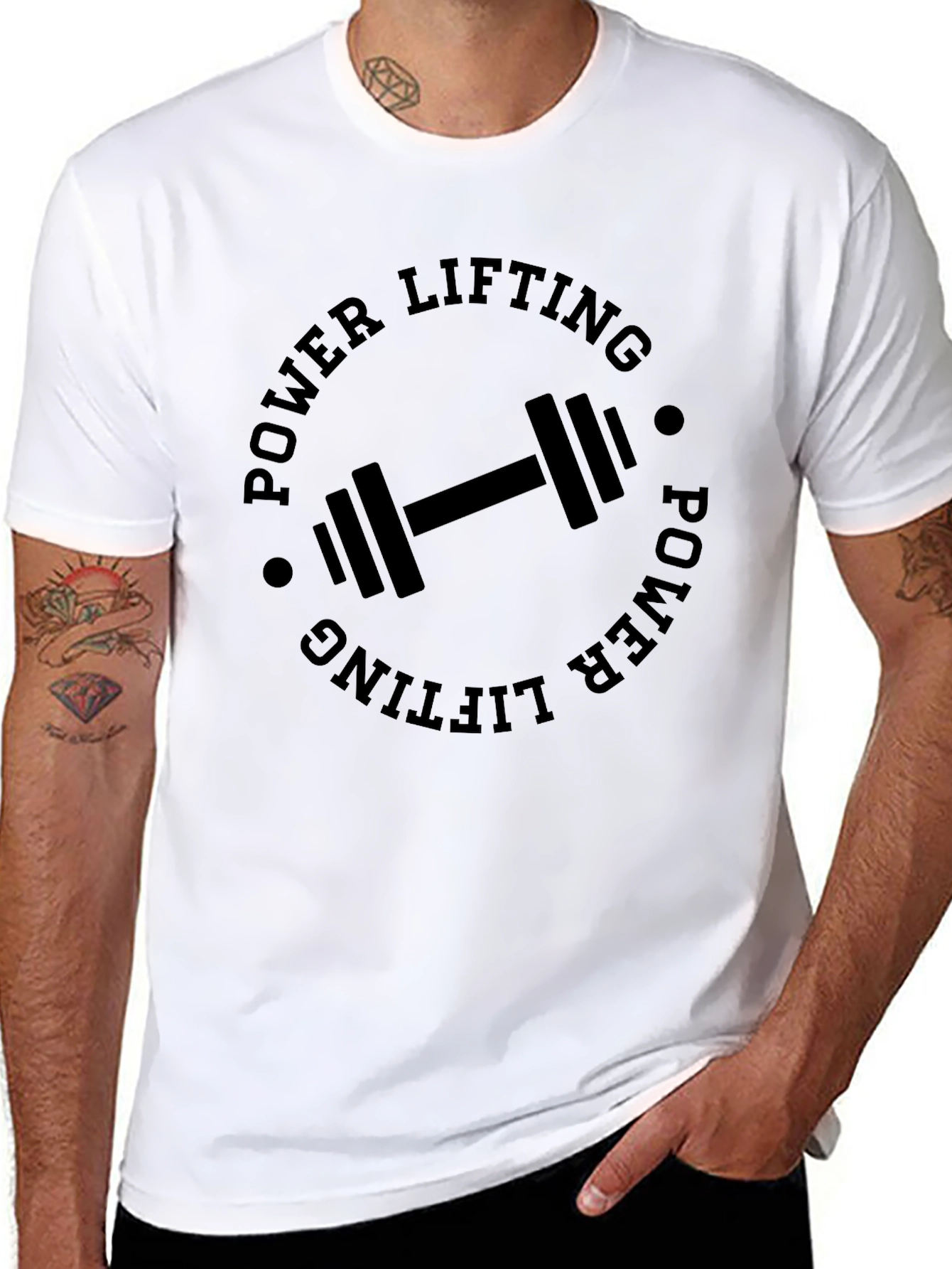 Power Lifting Graphic Tee - Gym Workout Shirt