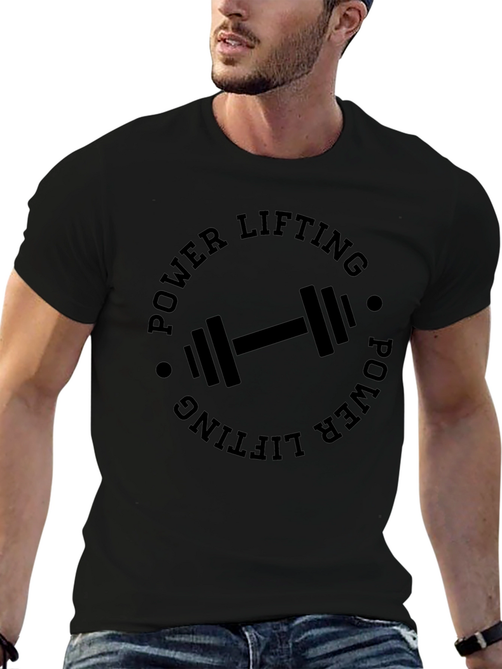 Power Lifting Graphic Tee - Gym Workout Shirt