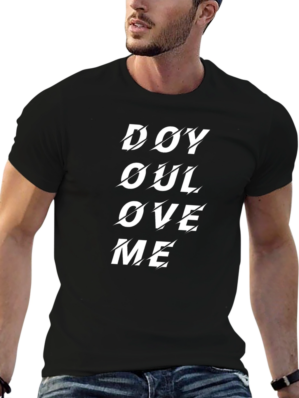 Do You Love Me Black Graphic Tee