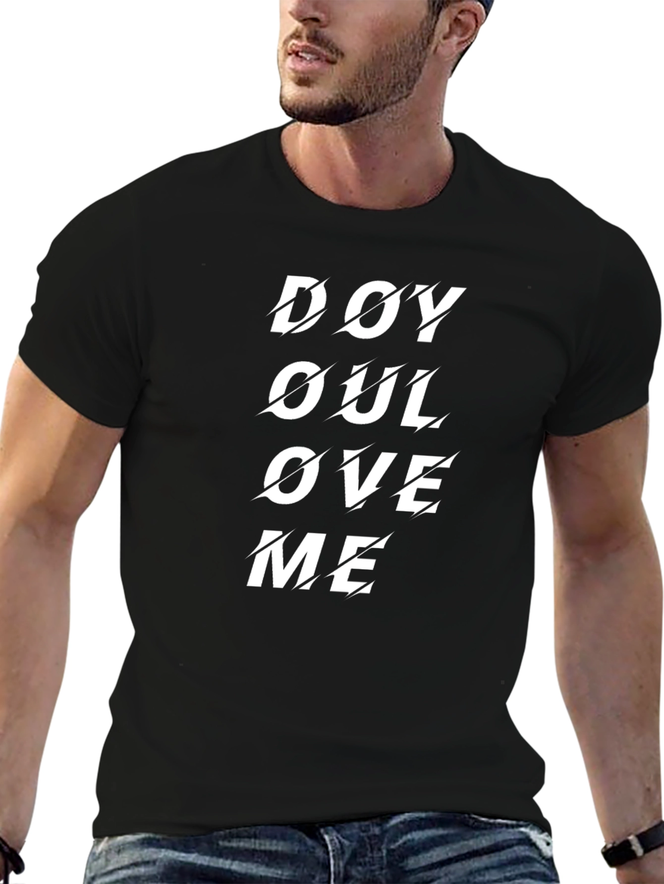 Do You Love Me Black Graphic Tee