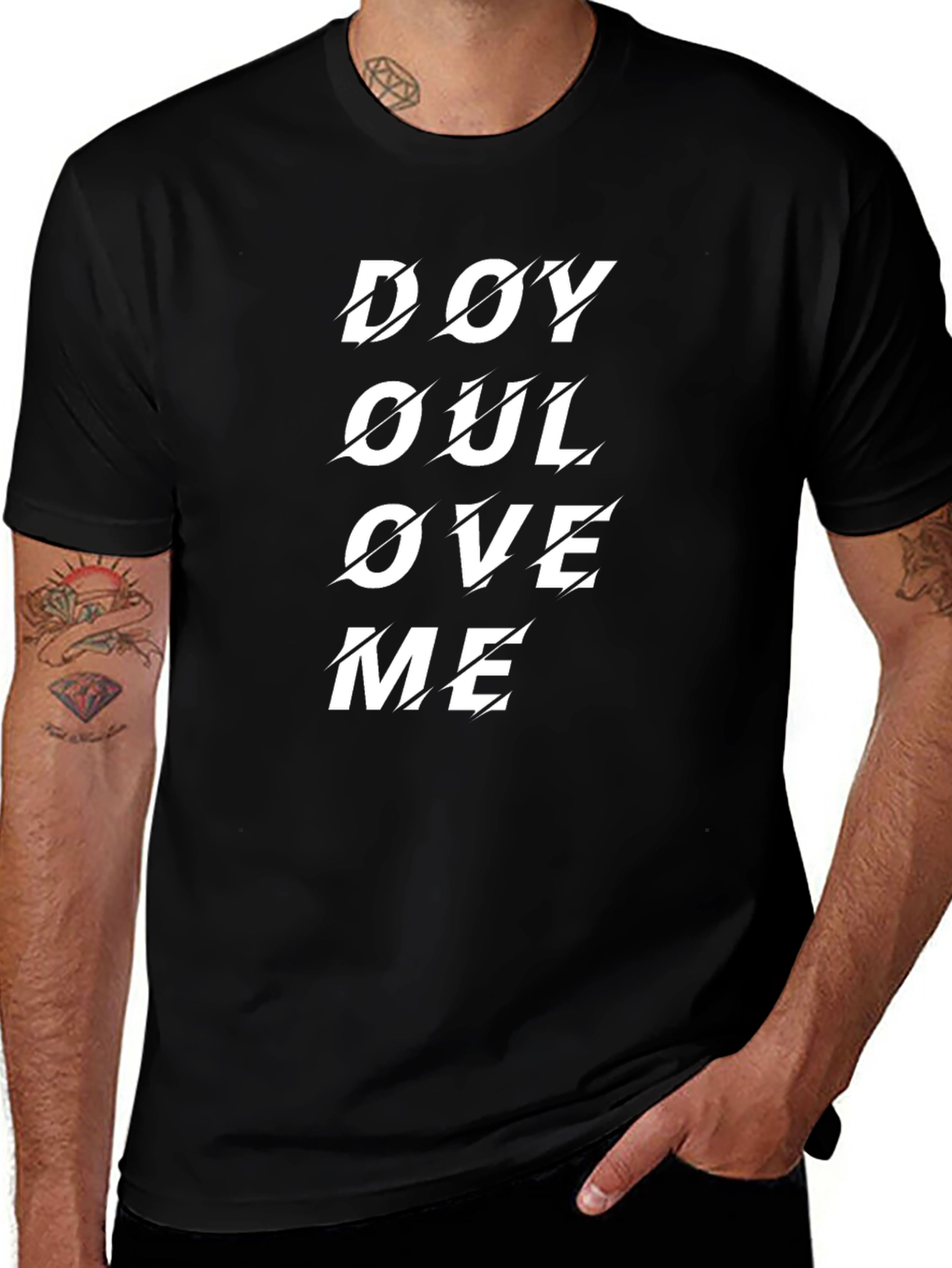 Do You Love Me Black Graphic Tee