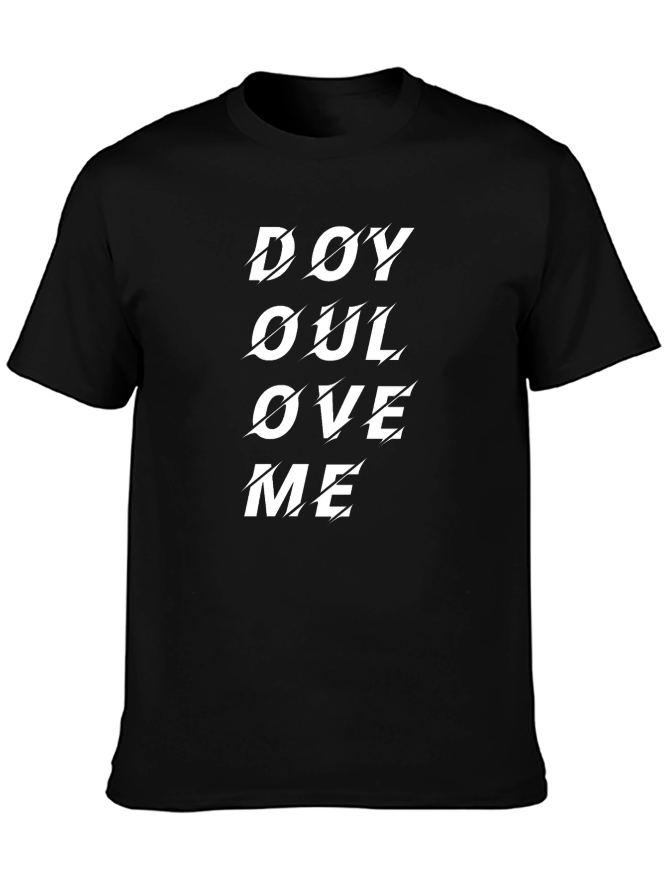 Do You Love Me Black Graphic Tee