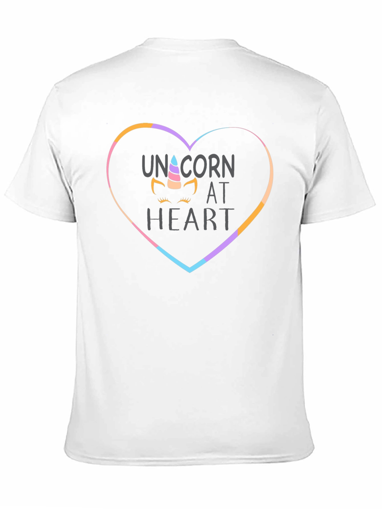 Unicorn at Heart Black T-Shirt