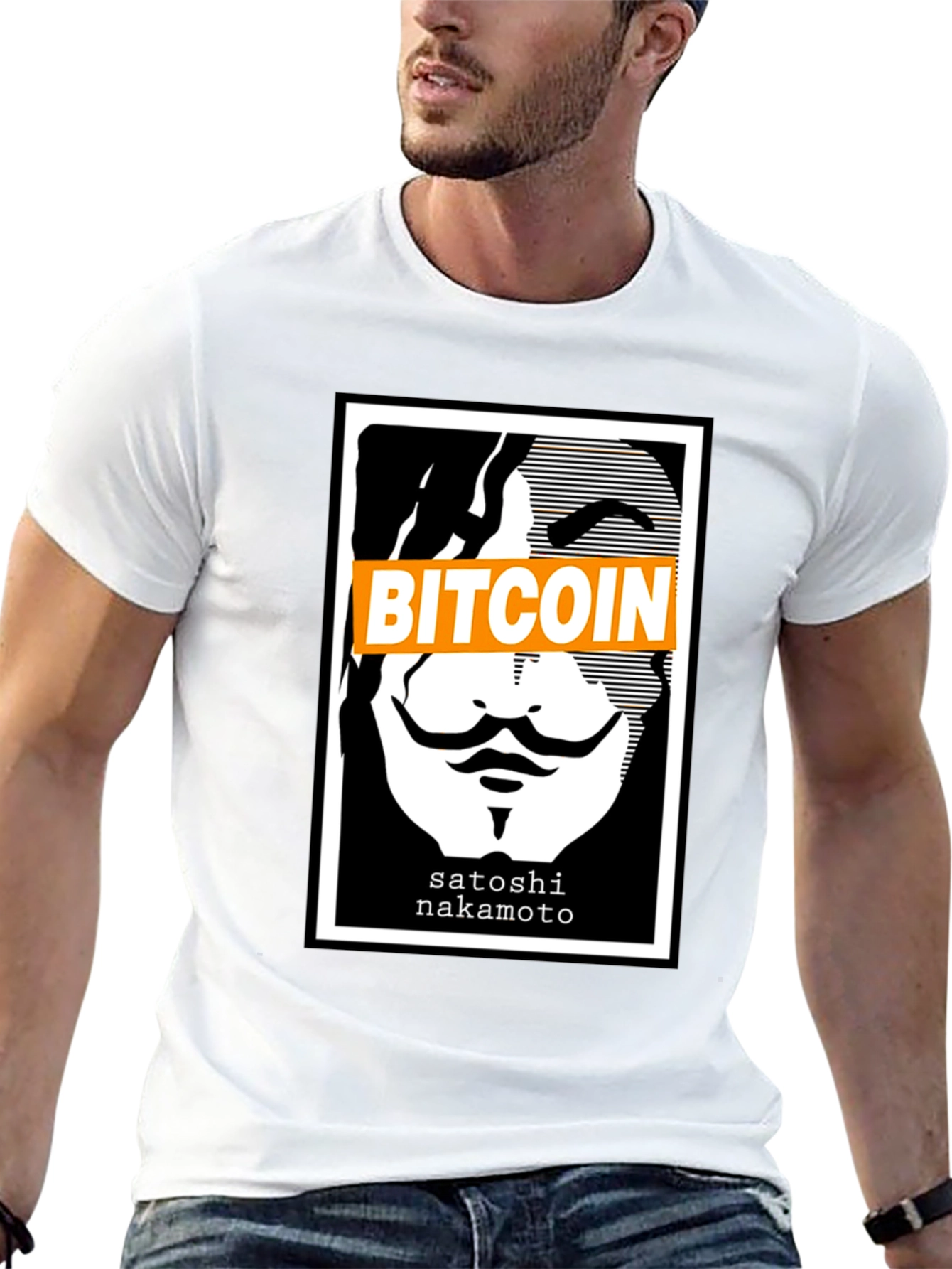 Bitcoin Satoshi Nakamoto Graphic T-Shirt