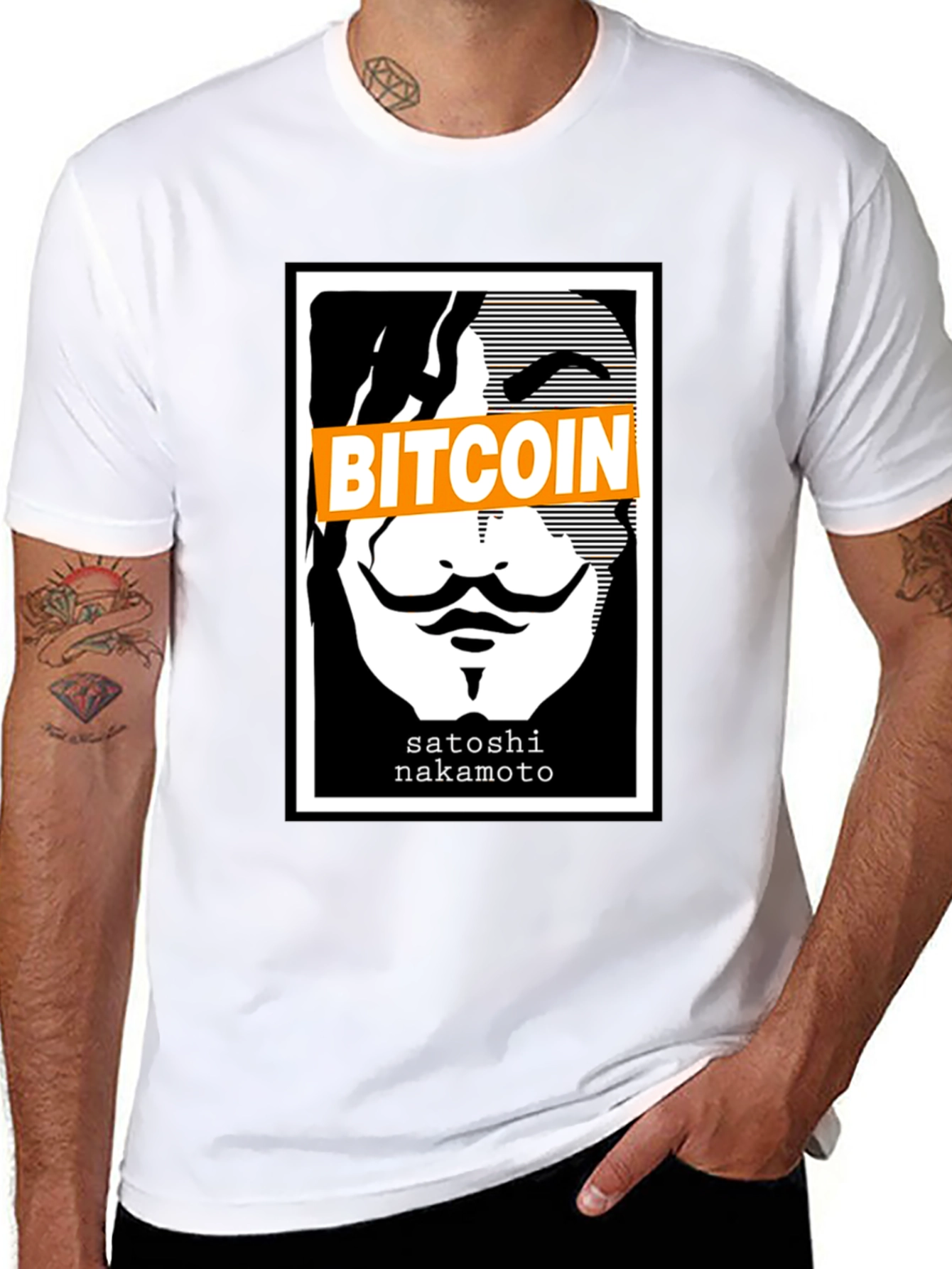 Bitcoin Satoshi Nakamoto Graphic T-Shirt